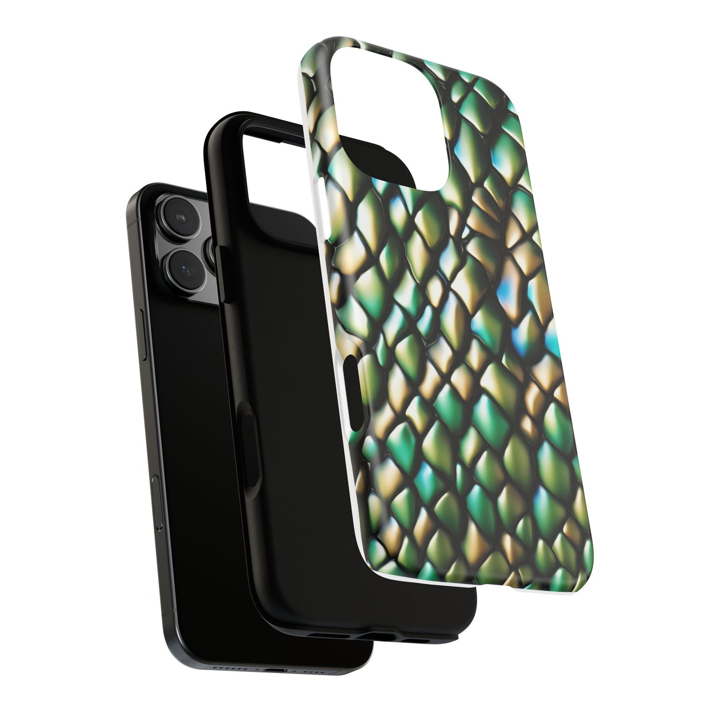 BOGOF! GREEN SCALES phone case TOUGH iPhone 16/15/14/13/12/11 Pro Max | Galaxy S24/S23/S22 Ultra | Pixel 7/8/9 | Slim & Tough