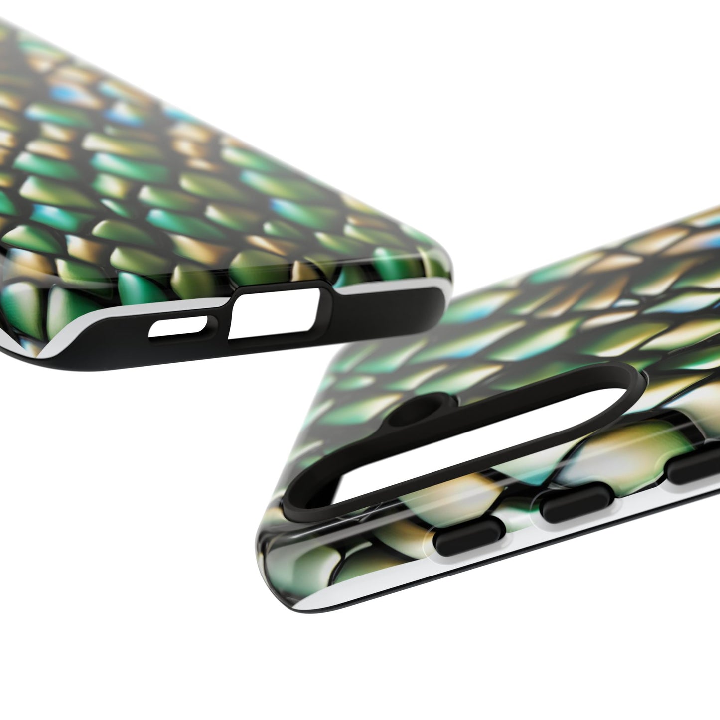 BOGOF! GREEN SCALES phone case TOUGH iPhone 16/15/14/13/12/11 Pro Max | Galaxy S24/S23/S22 Ultra | Pixel 7/8/9 | Slim & Tough