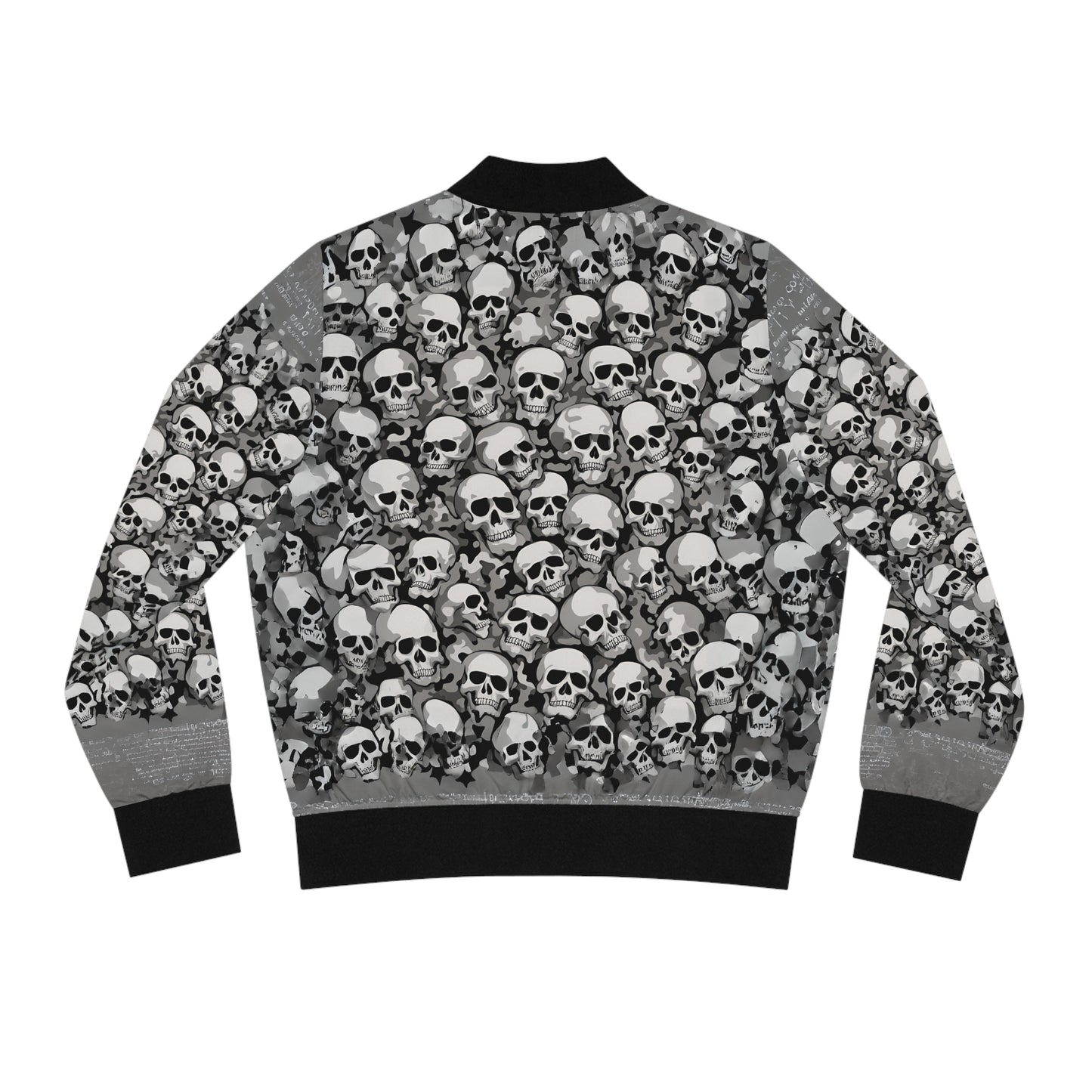 Bomber Jacket skull camo black grey