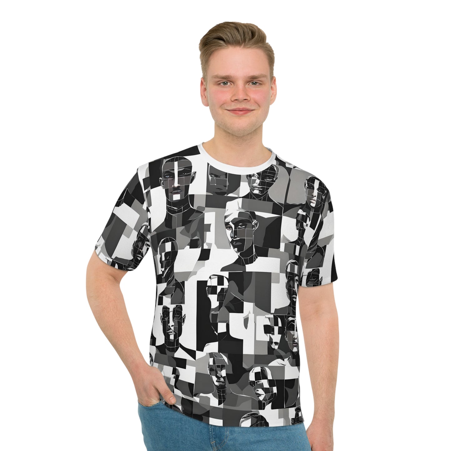 Anti Facial Recognition T-shirt, Anti Surveillance Clothing for Tech Data Privacy Protestors