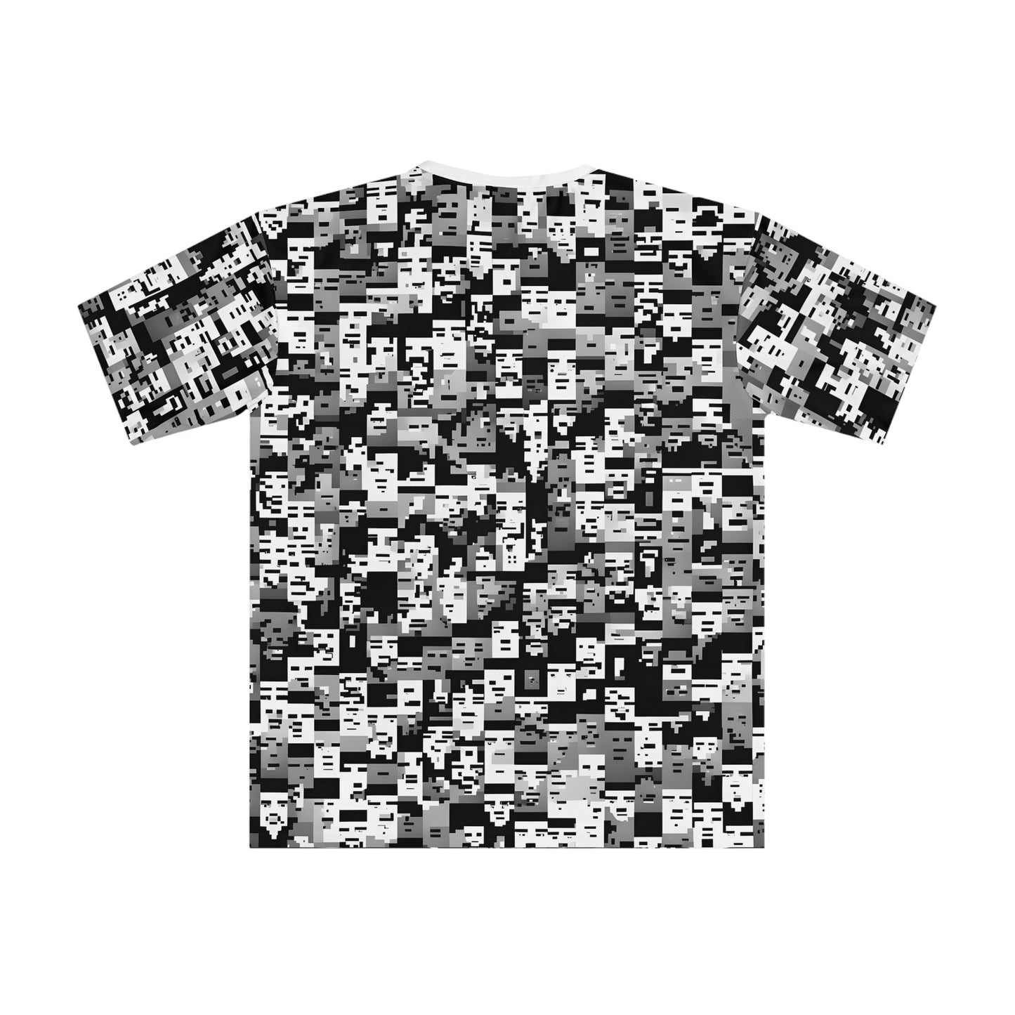 Anti Facial Recognition T-shirt, Anti Surveillance Clothing for Tech Data Privacy Protestors, 8 bit design