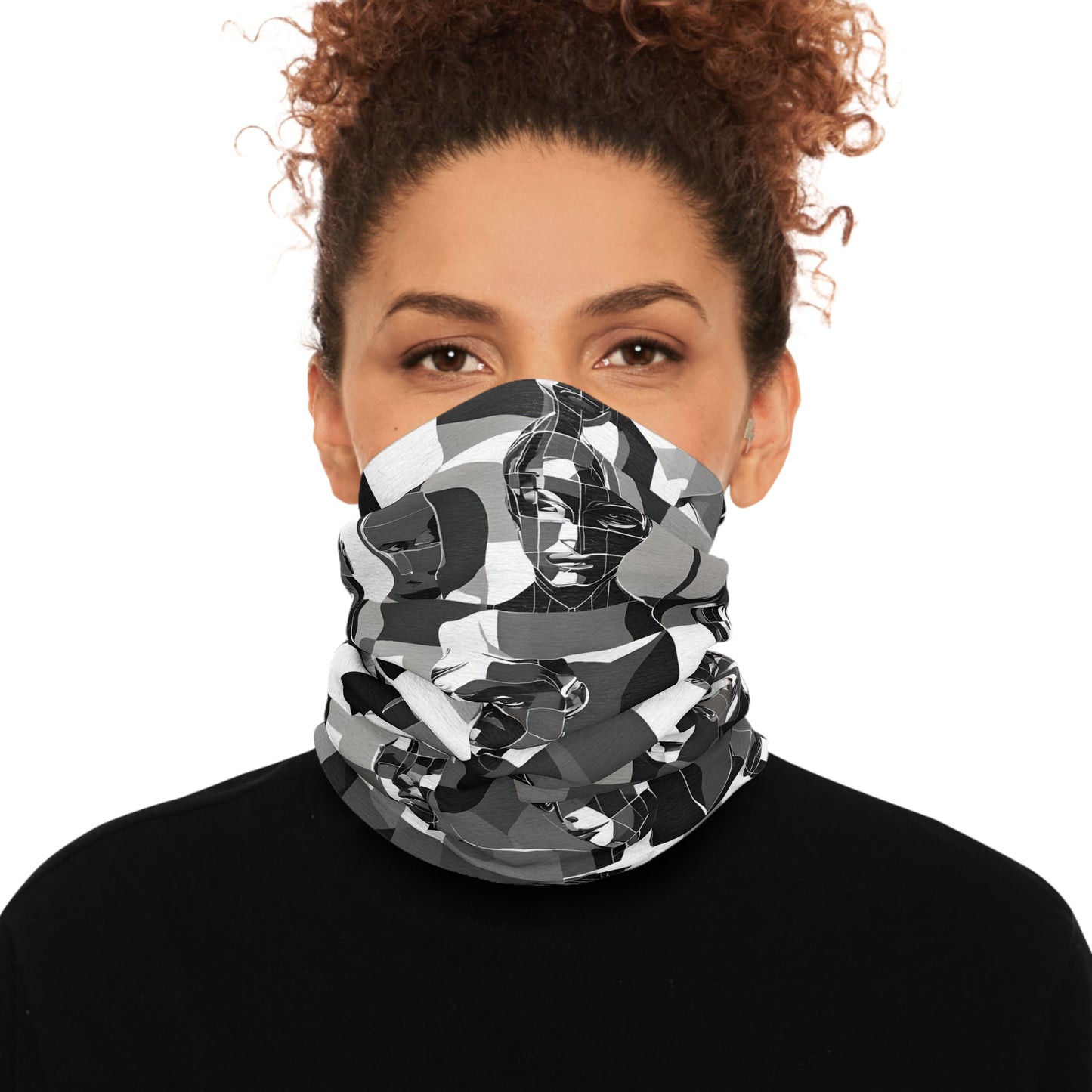 Anti Surveillance / AI Tube Scarf modern graphic inspired for gamers or festival goers