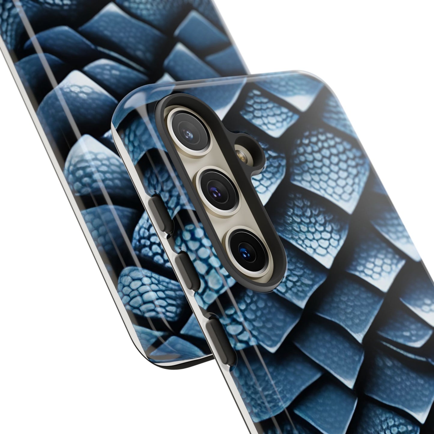 BLUE SCALES phone case TOUGH iPhone 16/15/14/13/12/11 Pro Max | Galaxy S24/S23/S22 Ultra | Pixel 7/8/9 | Slim & Tough