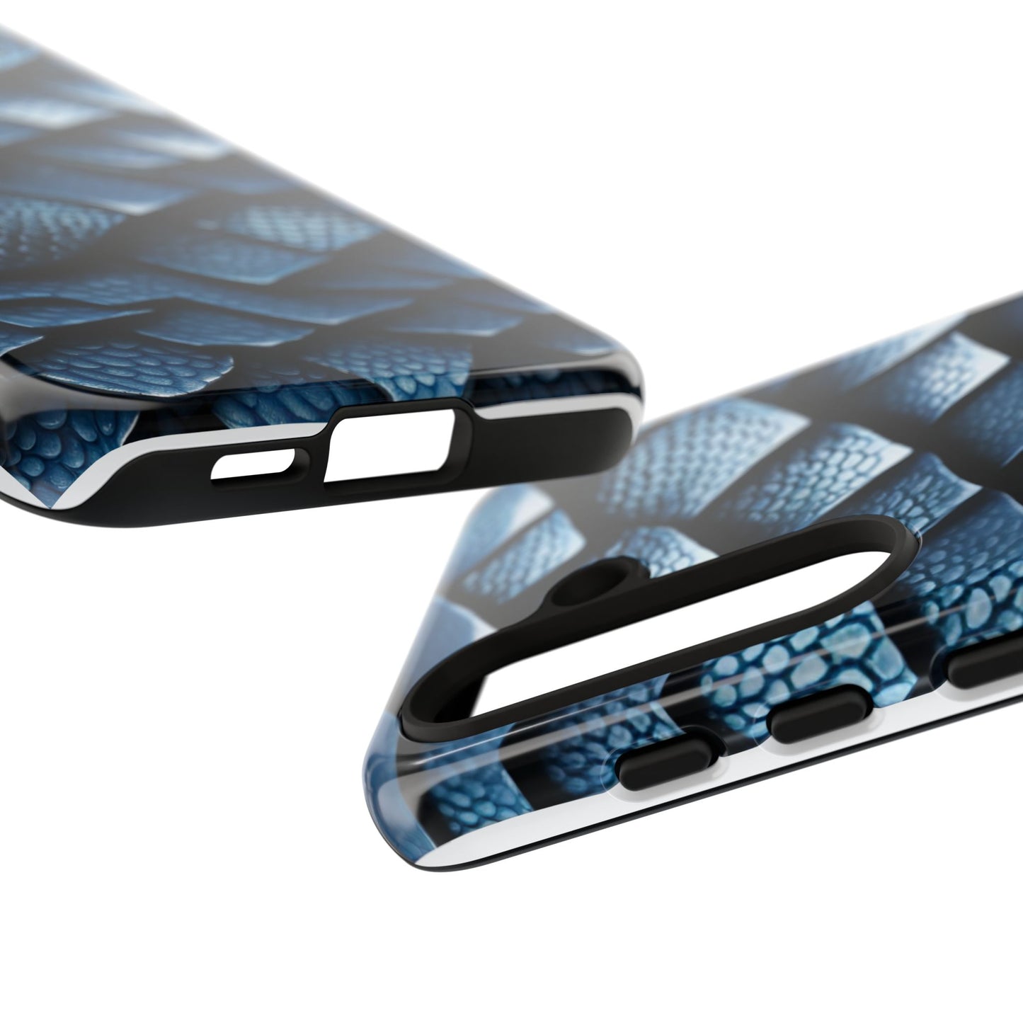 BLUE SCALES phone case TOUGH iPhone 16/15/14/13/12/11 Pro Max | Galaxy S24/S23/S22 Ultra | Pixel 7/8/9 | Slim & Tough