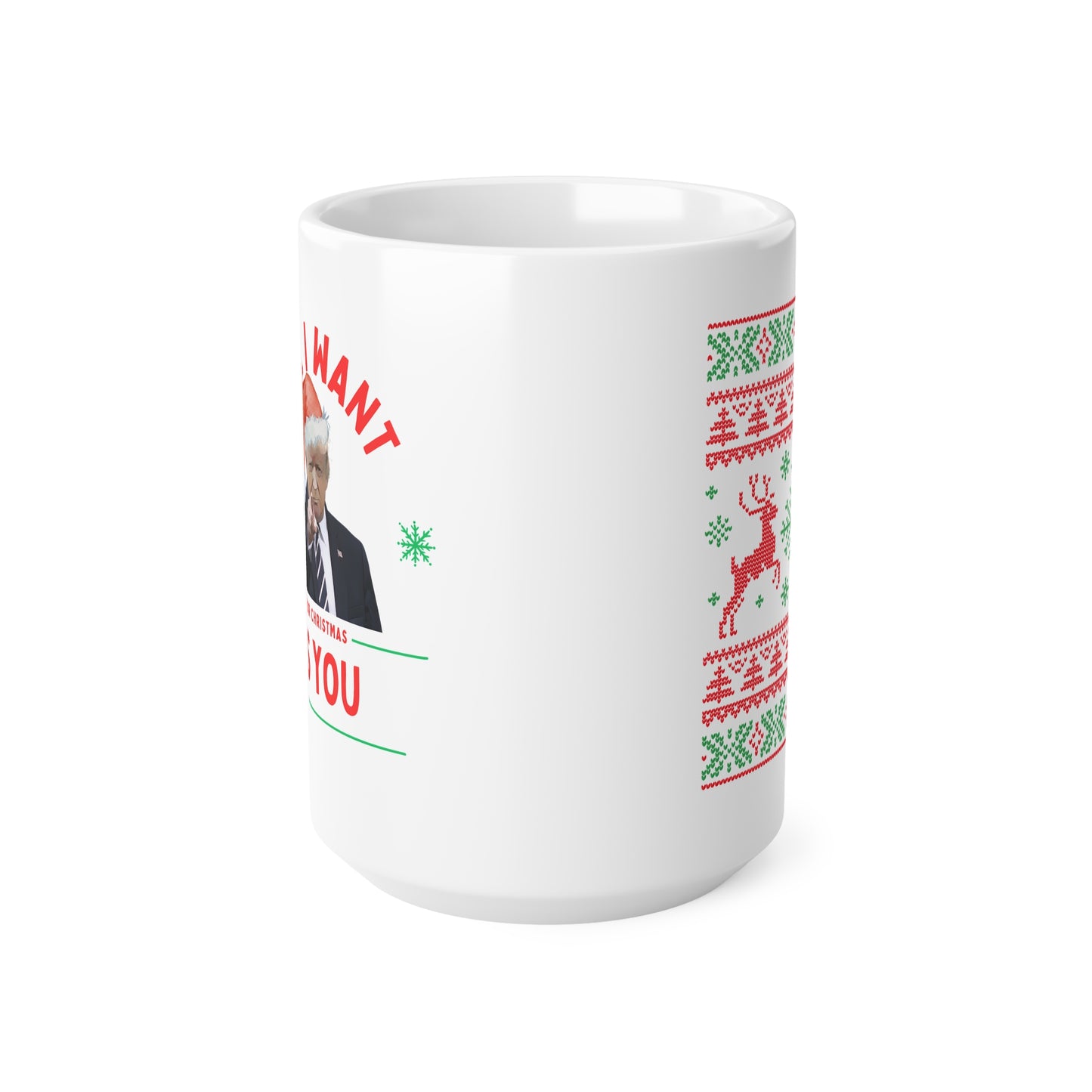 USA trump coffee mug, all i want for christmas is you