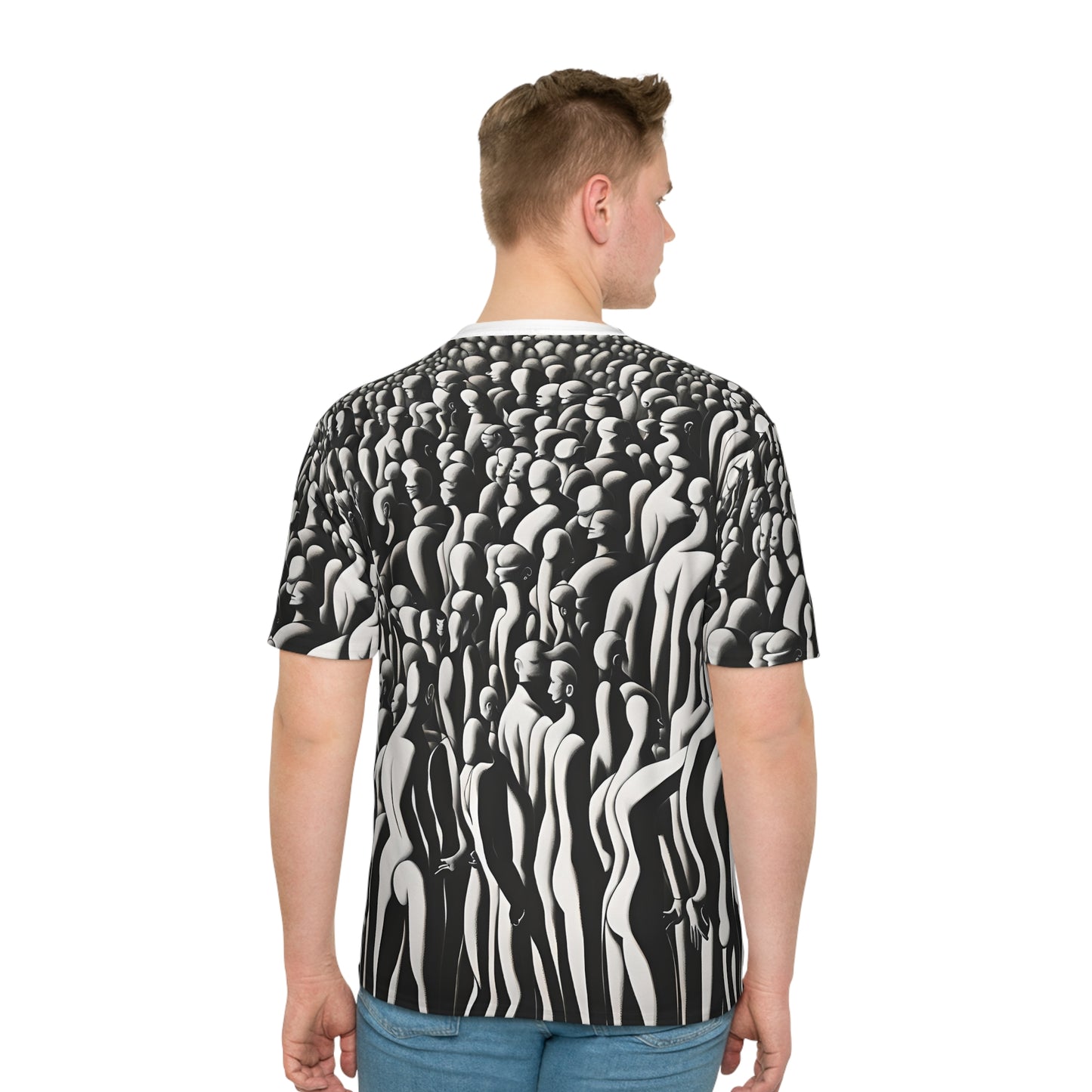 T-shirt Adversarial Anti Facial Recognition, Anti Surveillance Clothing for Tech Data Privacy Protestors