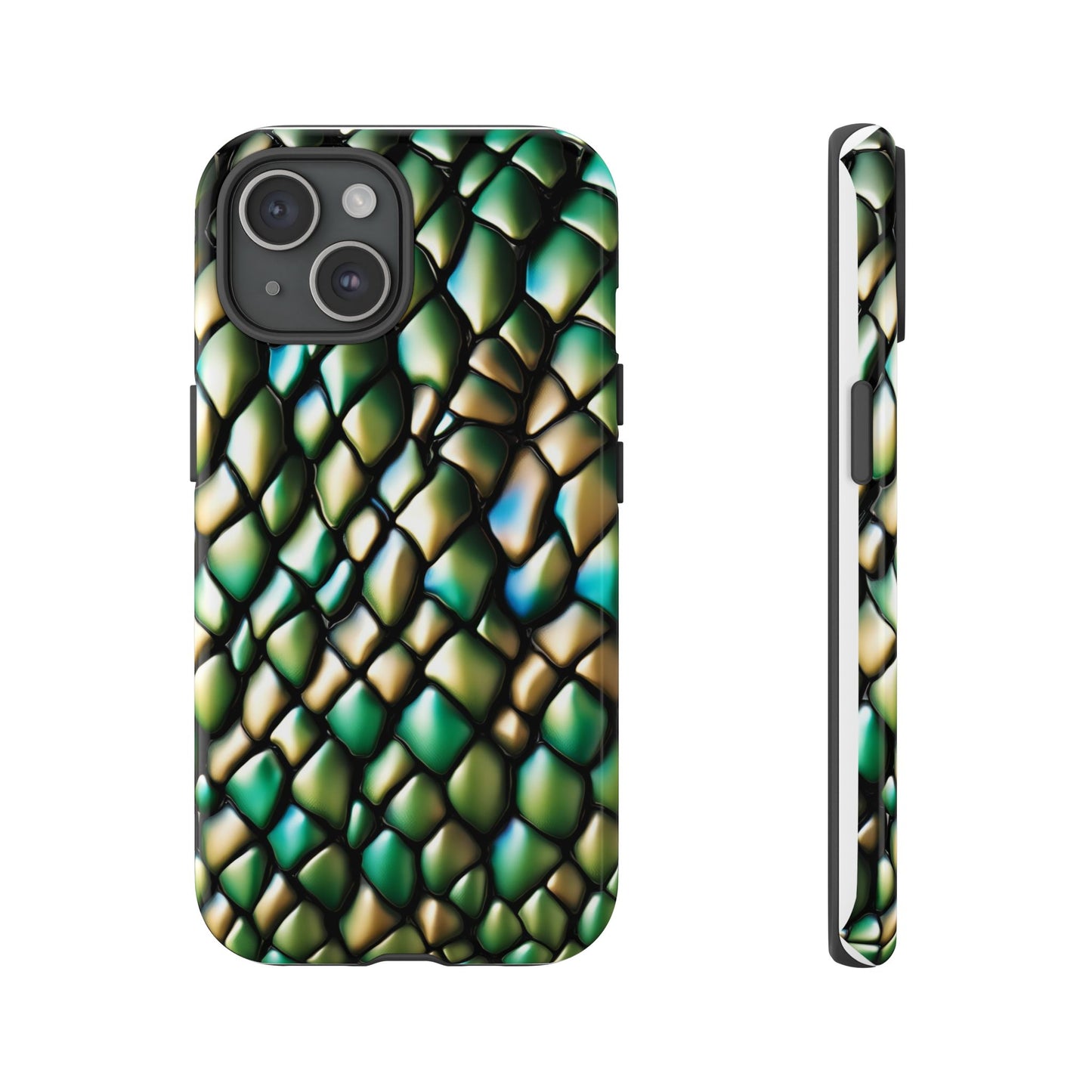 BOGOF! GREEN SCALES phone case TOUGH iPhone 16/15/14/13/12/11 Pro Max | Galaxy S24/S23/S22 Ultra | Pixel 7/8/9 | Slim & Tough