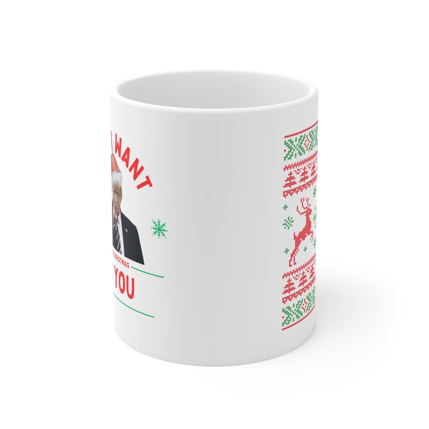 USA trump coffee mug, all i want for christmas is you