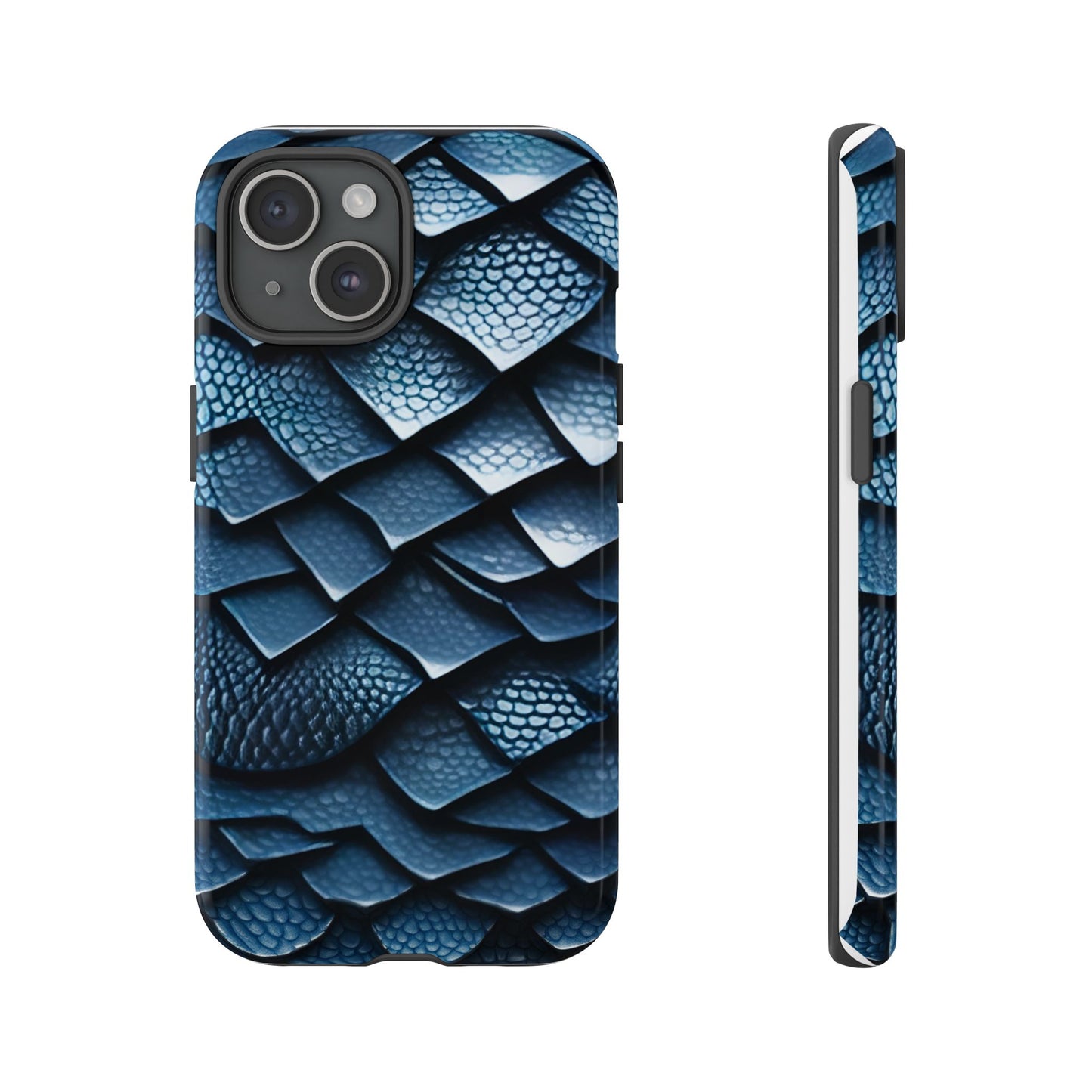 BLUE SCALES phone case TOUGH iPhone 16/15/14/13/12/11 Pro Max | Galaxy S24/S23/S22 Ultra | Pixel 7/8/9 | Slim & Tough