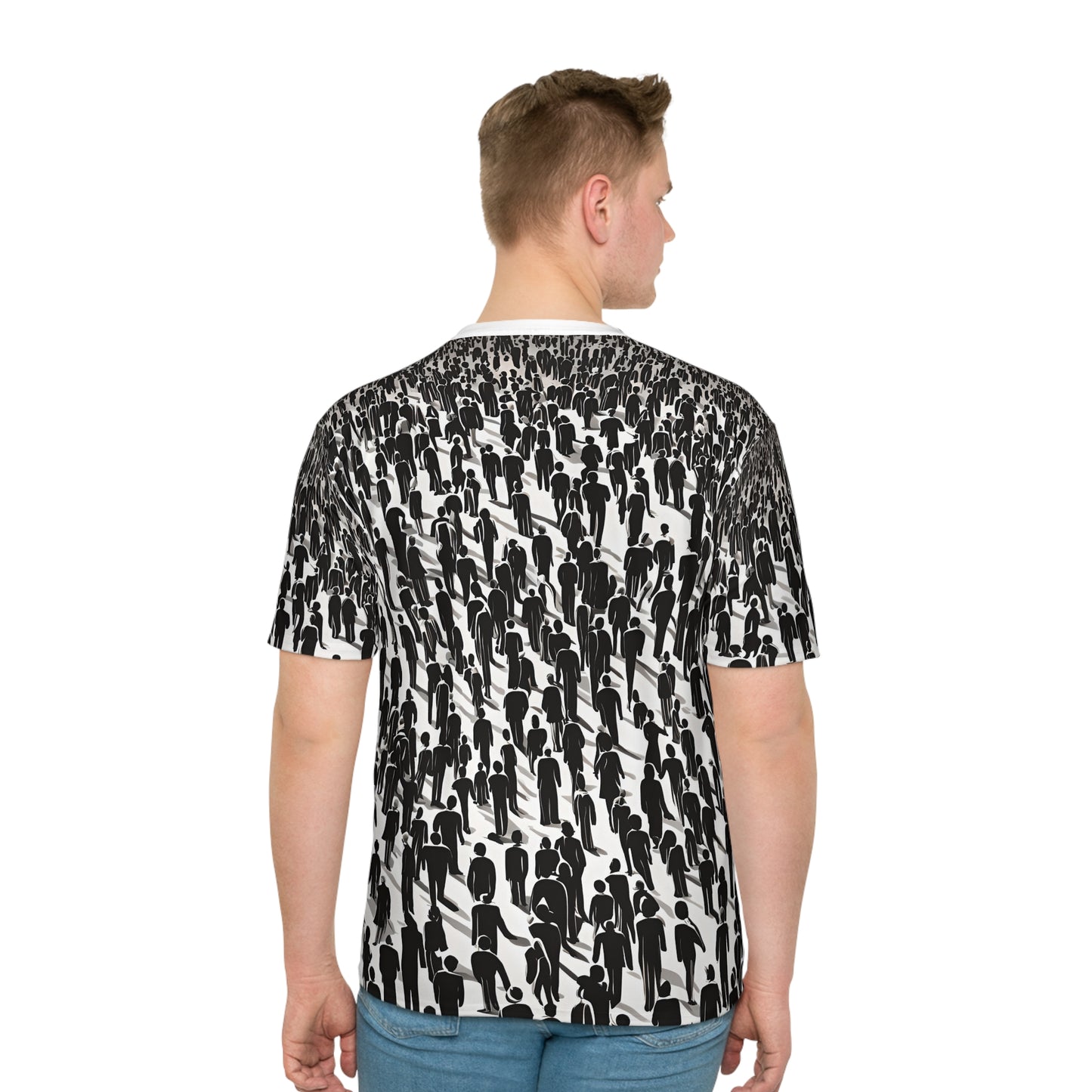 T-shirt Adversarial Anti Facial Recognition, Anti Surveillance Clothing for Tech Data Privacy Protestors