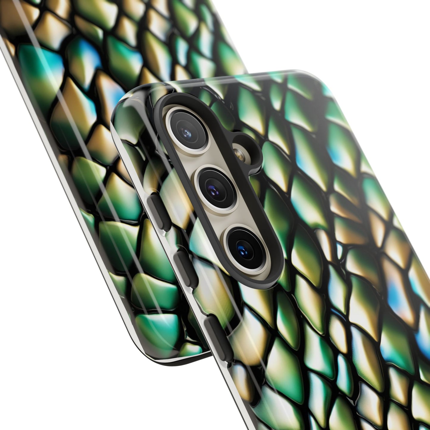 BOGOF! GREEN SCALES phone case TOUGH iPhone 16/15/14/13/12/11 Pro Max | Galaxy S24/S23/S22 Ultra | Pixel 7/8/9 | Slim & Tough