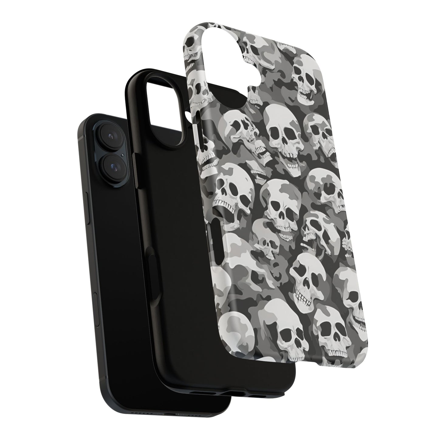 SKULL phone case TOUGH iPhone 16/15/14/13/12/11 Pro Max | Galaxy S24/S23/S22 Ultra | Pixel 7/8/9 | Slim & Tough