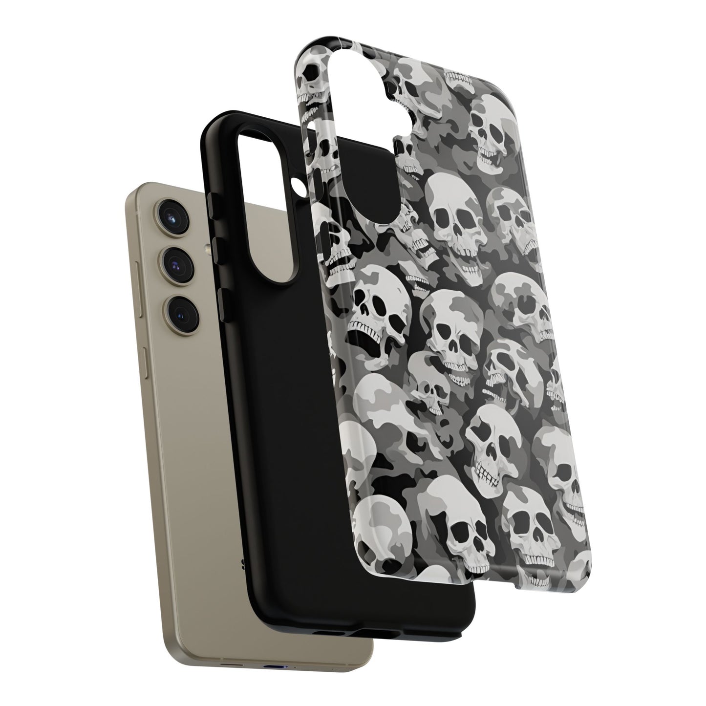 SKULL phone case TOUGH iPhone 16/15/14/13/12/11 Pro Max | Galaxy S24/S23/S22 Ultra | Pixel 7/8/9 | Slim & Tough