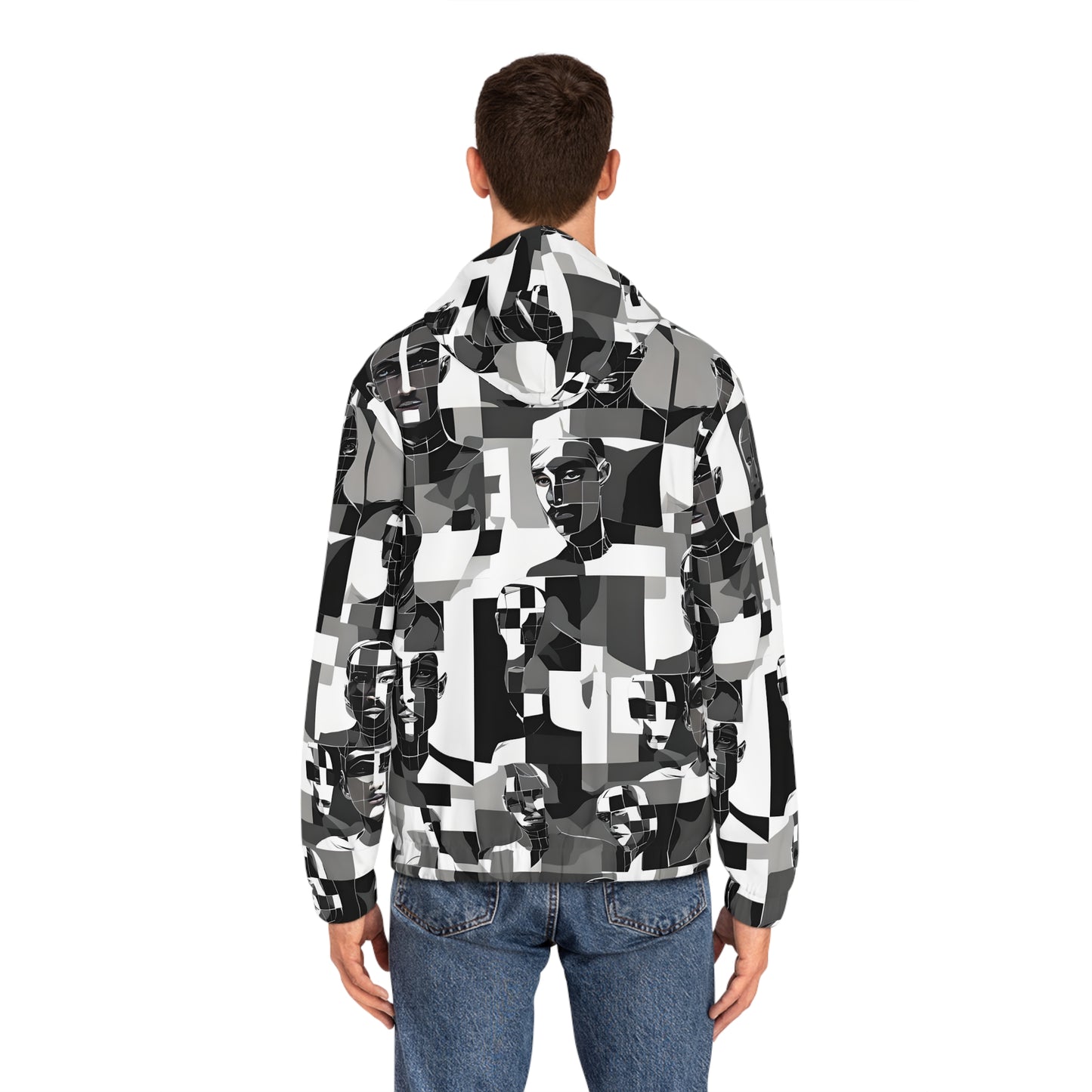 Full-Zip Hoodie Adversarial Anti AI Anti facial recognition technology gift for the aware