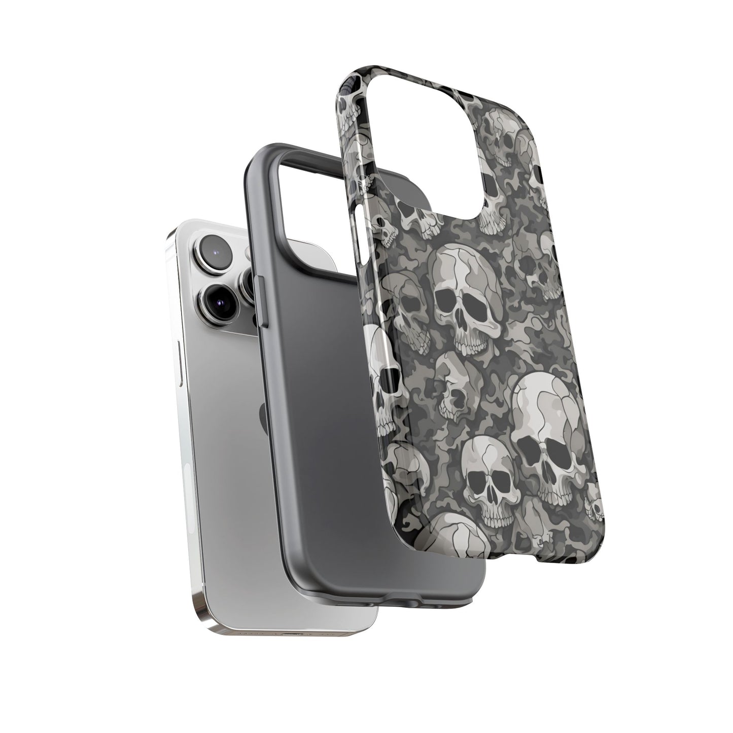 SKULL phone case TOUGH iPhone 16/15/14/13/12/11 Pro Max | Galaxy S24/S23/S22 Ultra | Pixel 7/8/9 | Slim & Tough