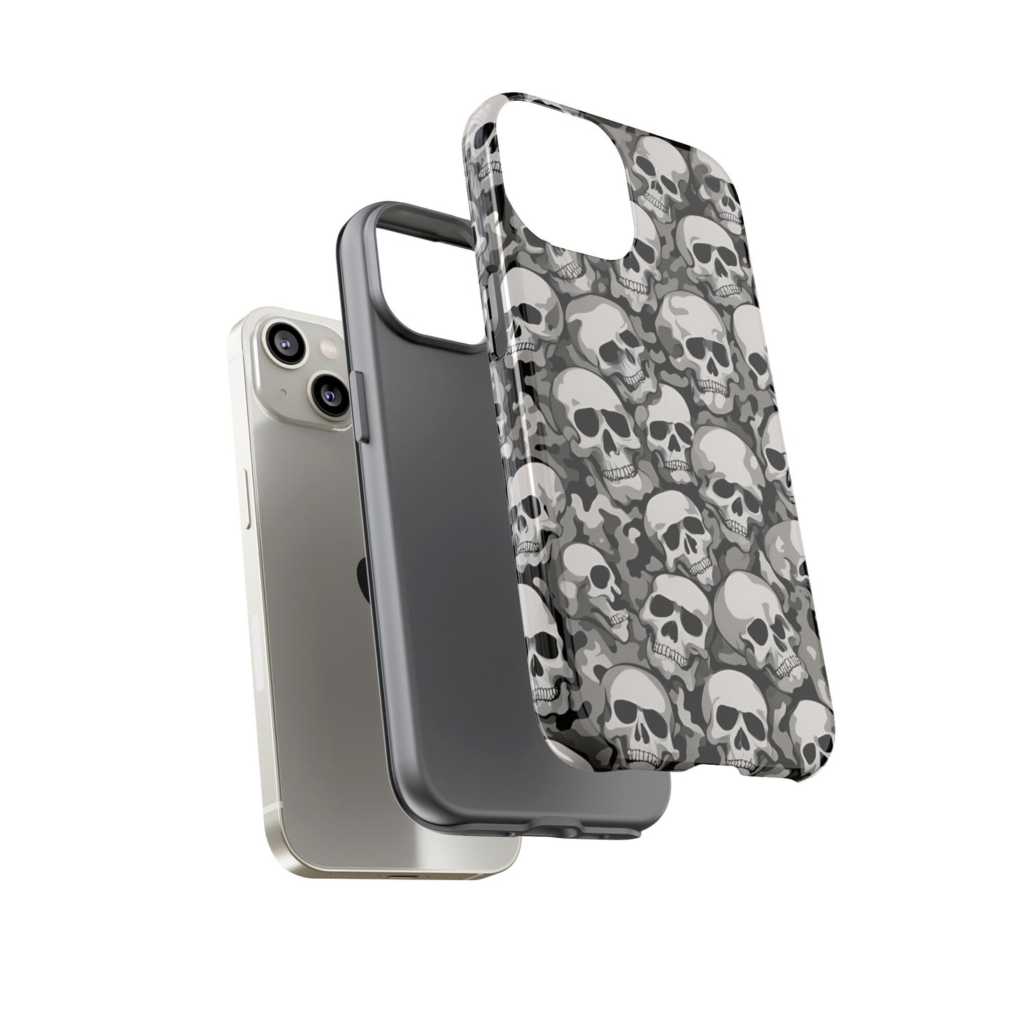 SKULL phone case TOUGH iPhone 16/15/14/13/12/11 Pro Max | Galaxy S24/S23/S22 Ultra | Pixel 7/8/9 | Slim & Tough