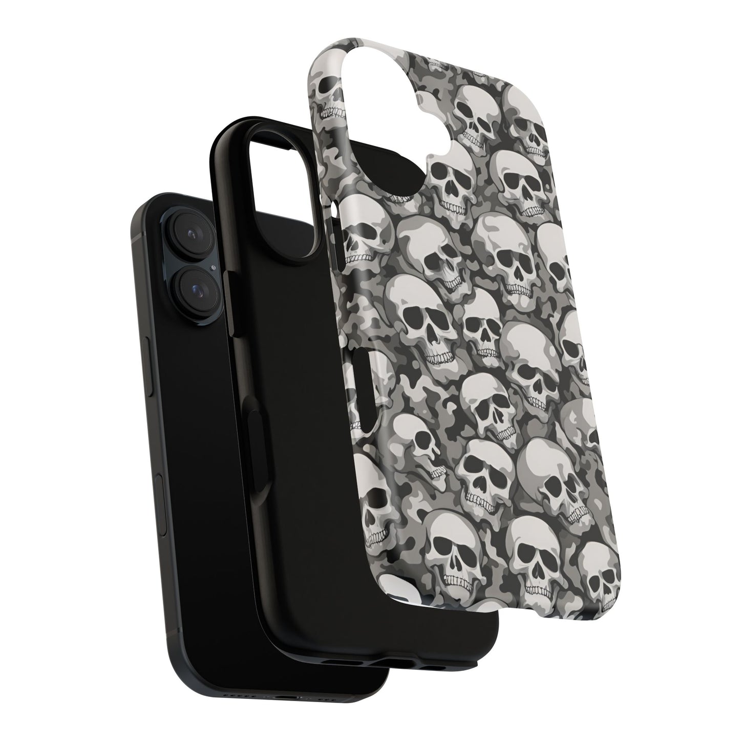 SKULL phone case TOUGH iPhone 16/15/14/13/12/11 Pro Max | Galaxy S24/S23/S22 Ultra | Pixel 7/8/9 | Slim & Tough