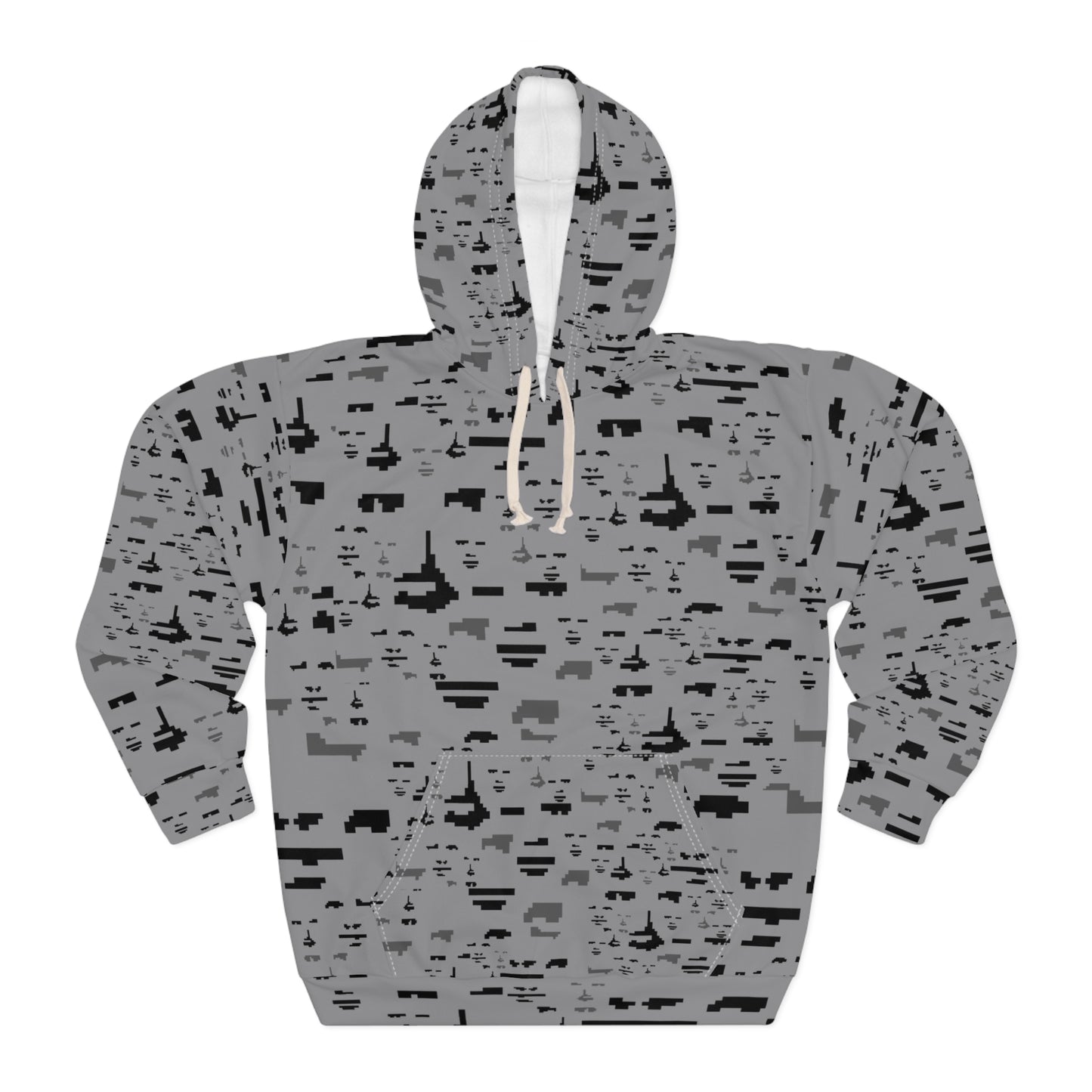 Anti Facial Recognition Hoodie, Anti Surveillance Clothing for Tech Data Privacy Protestors