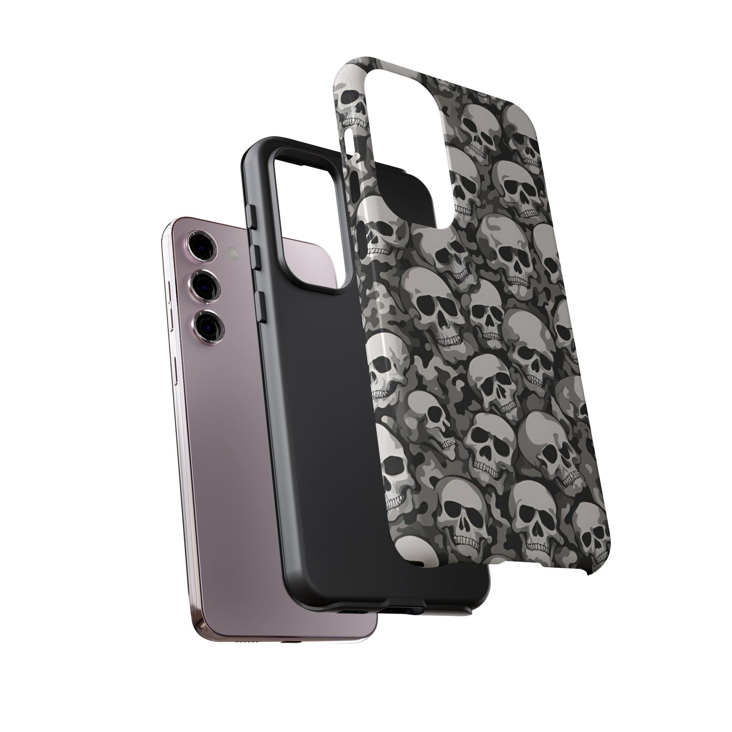 SKULL phone case TOUGH iPhone 16/15/14/13/12/11 Pro Max | Galaxy S24/S23/S22 Ultra | Pixel 7/8/9 | Slim & Tough