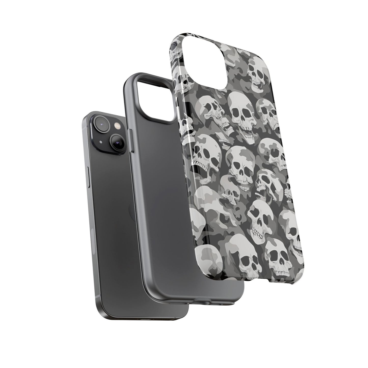 SKULL phone case TOUGH iPhone 16/15/14/13/12/11 Pro Max | Galaxy S24/S23/S22 Ultra | Pixel 7/8/9 | Slim & Tough