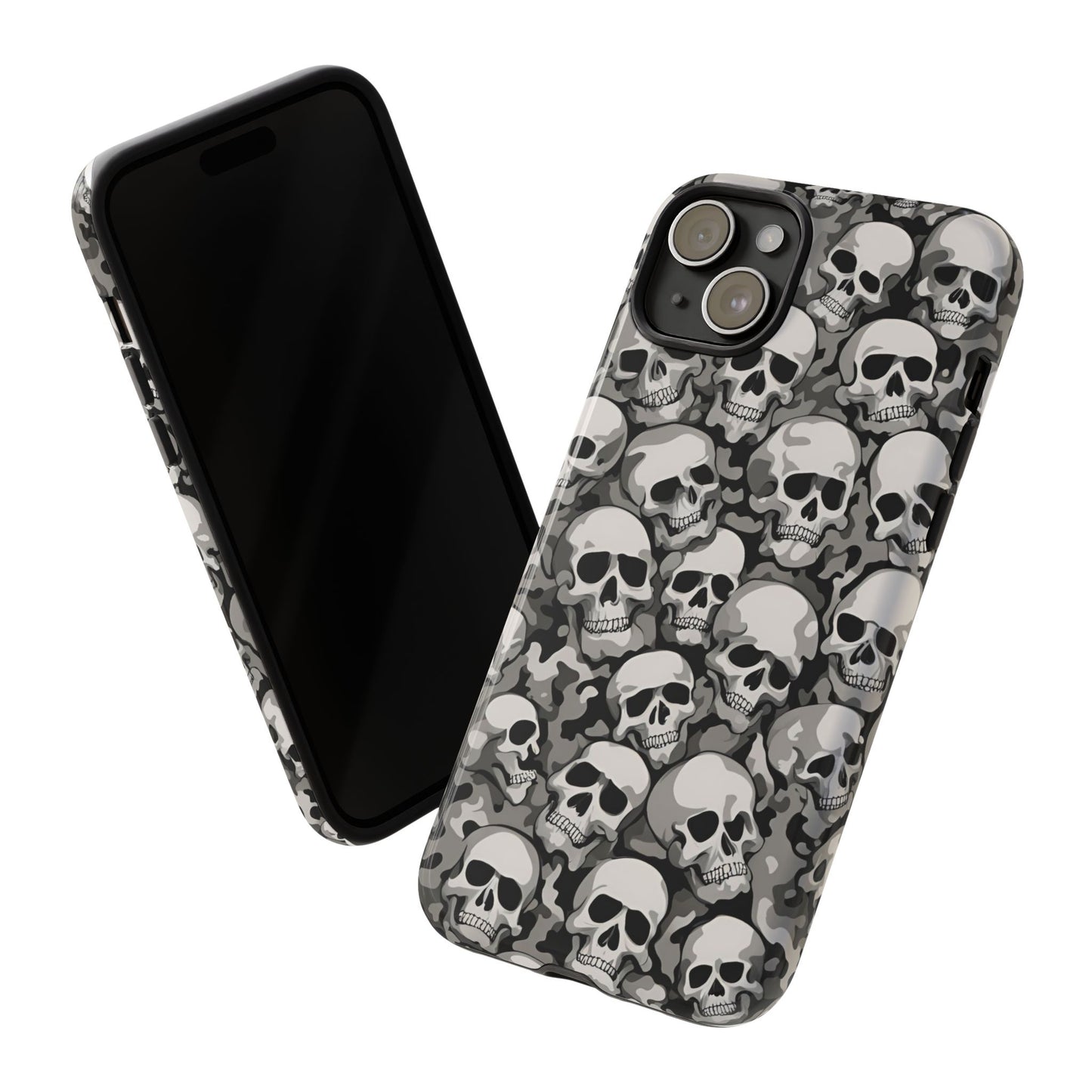 SKULL phone case TOUGH iPhone 16/15/14/13/12/11 Pro Max | Galaxy S24/S23/S22 Ultra | Pixel 7/8/9 | Slim & Tough