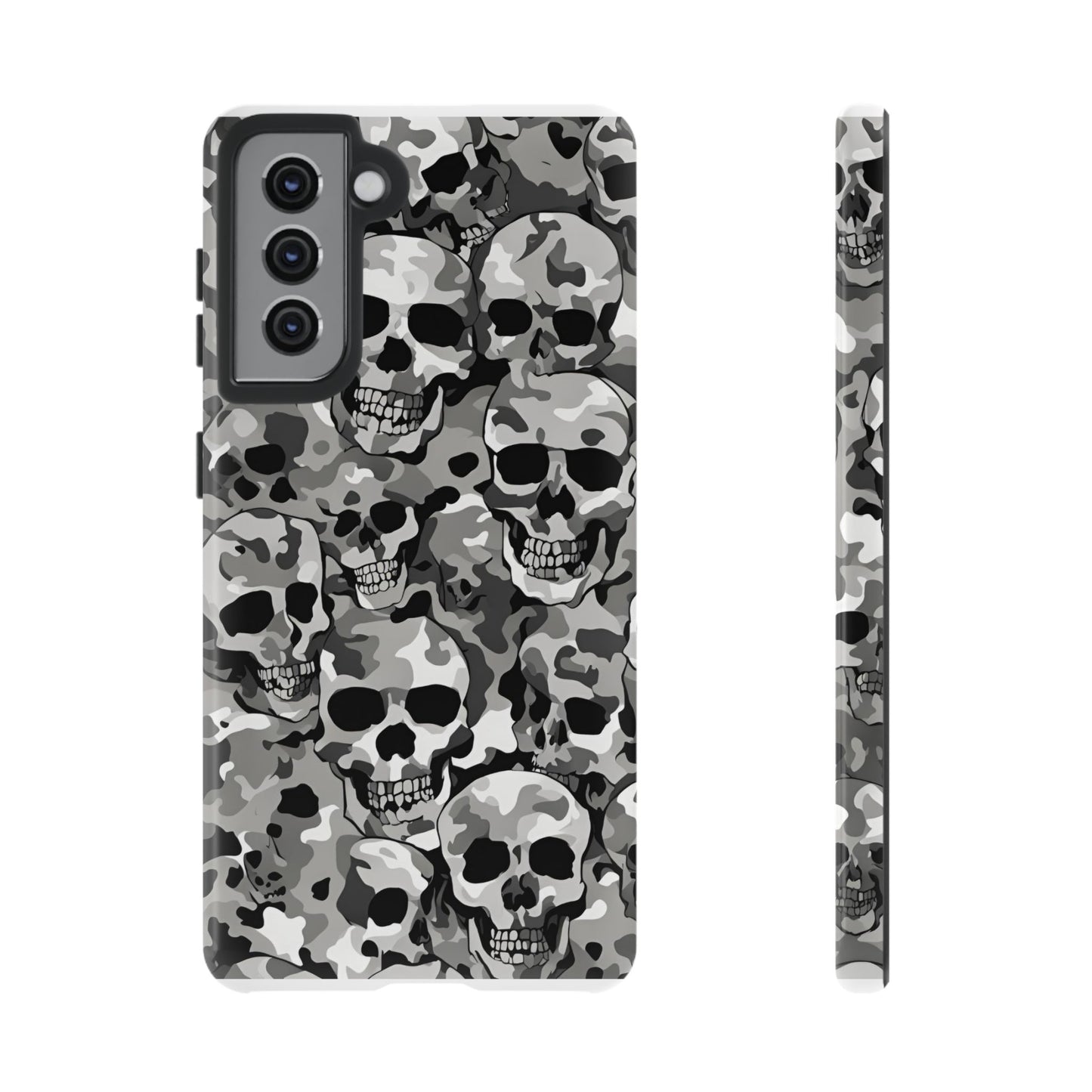 SKULL CAMO phone case TOUGH iPhone 16/15/14/13/12/11 Pro Max | Galaxy S24/S23/S22 Ultra | Pixel 7/8/9 | Slim & Tough