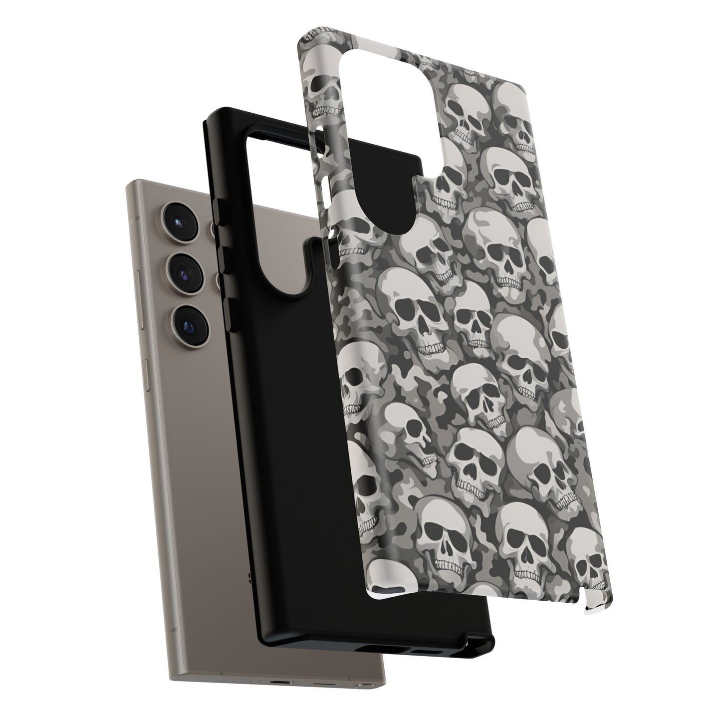 SKULL phone case TOUGH iPhone 16/15/14/13/12/11 Pro Max | Galaxy S24/S23/S22 Ultra | Pixel 7/8/9 | Slim & Tough