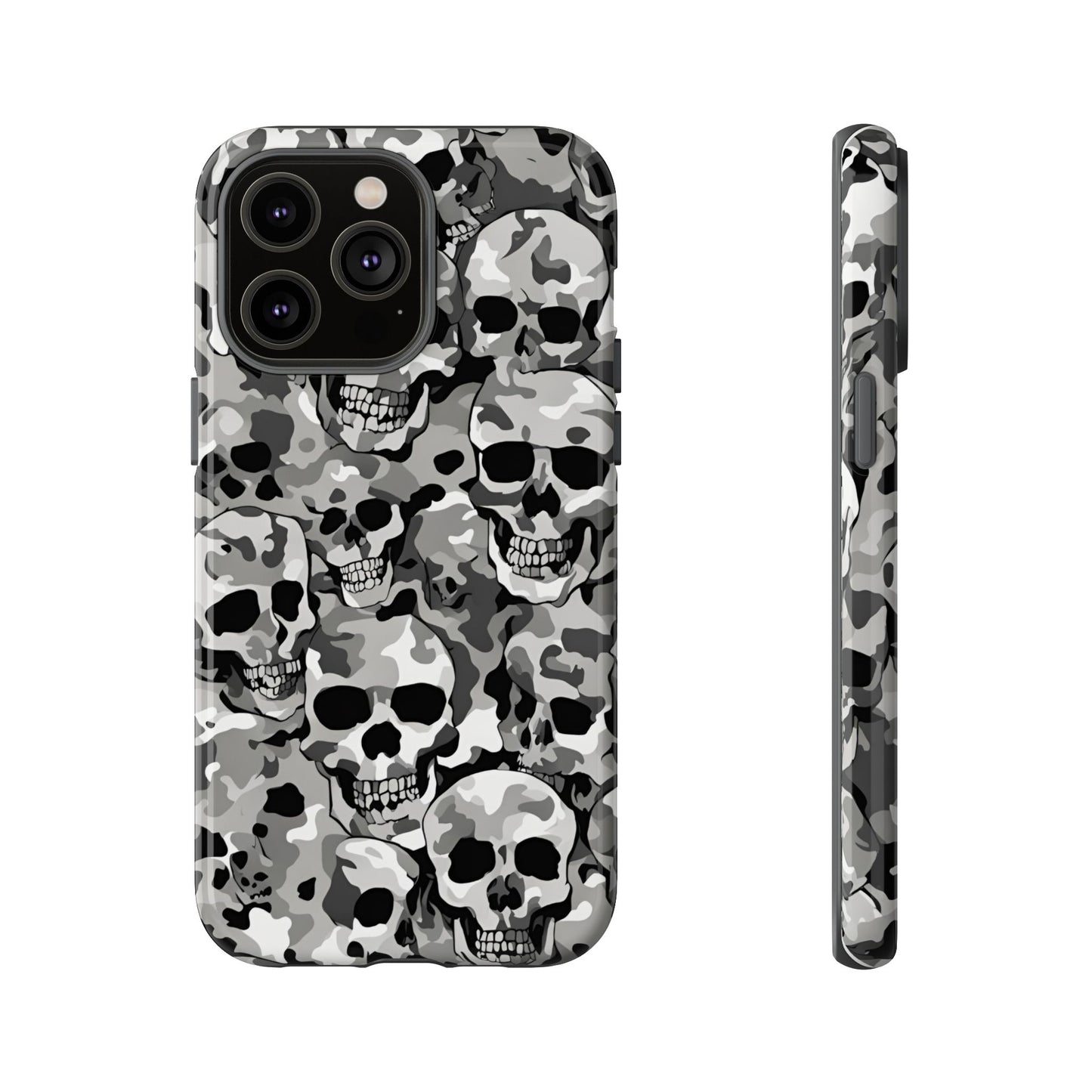 SKULL CAMO phone case TOUGH iPhone 16/15/14/13/12/11 Pro Max | Galaxy S24/S23/S22 Ultra | Pixel 7/8/9 | Slim & Tough