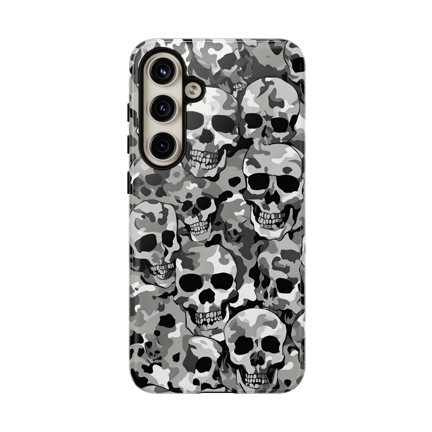 SKULL CAMO phone case TOUGH iPhone 16/15/14/13/12/11 Pro Max | Galaxy S24/S23/S22 Ultra | Pixel 7/8/9 | Slim & Tough