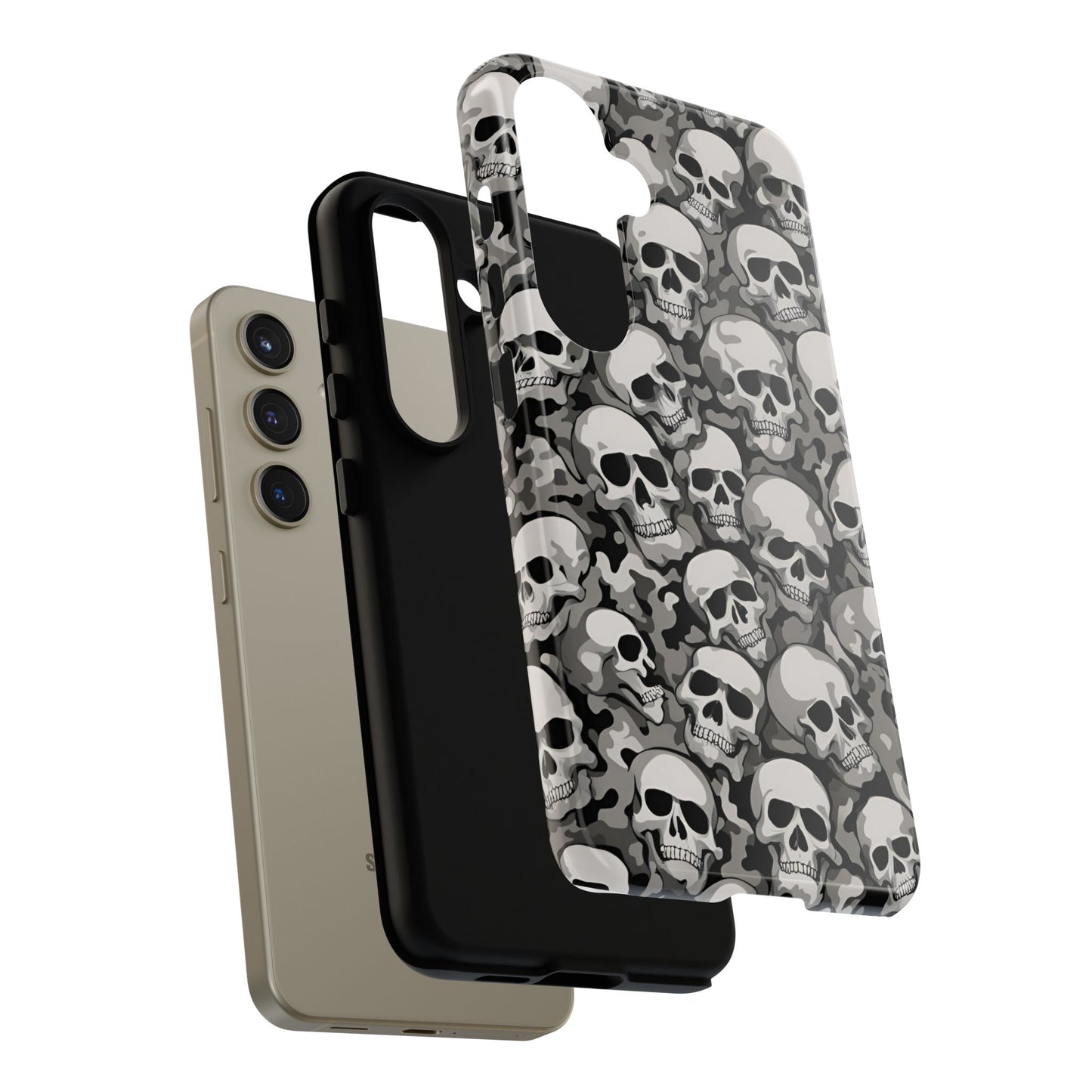 SKULL phone case TOUGH iPhone 16/15/14/13/12/11 Pro Max | Galaxy S24/S23/S22 Ultra | Pixel 7/8/9 | Slim & Tough