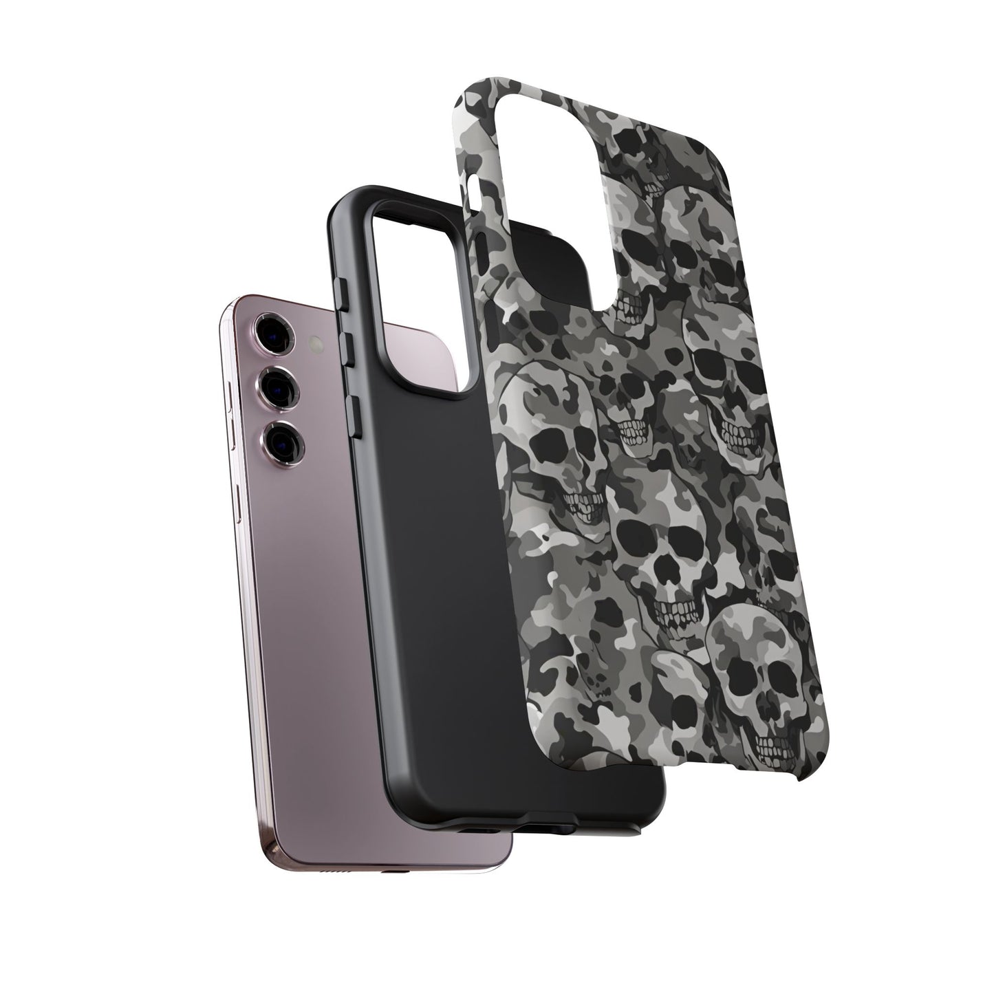 SKULL CAMO phone case TOUGH iPhone 16/15/14/13/12/11 Pro Max | Galaxy S24/S23/S22 Ultra | Pixel 7/8/9 | Slim & Tough