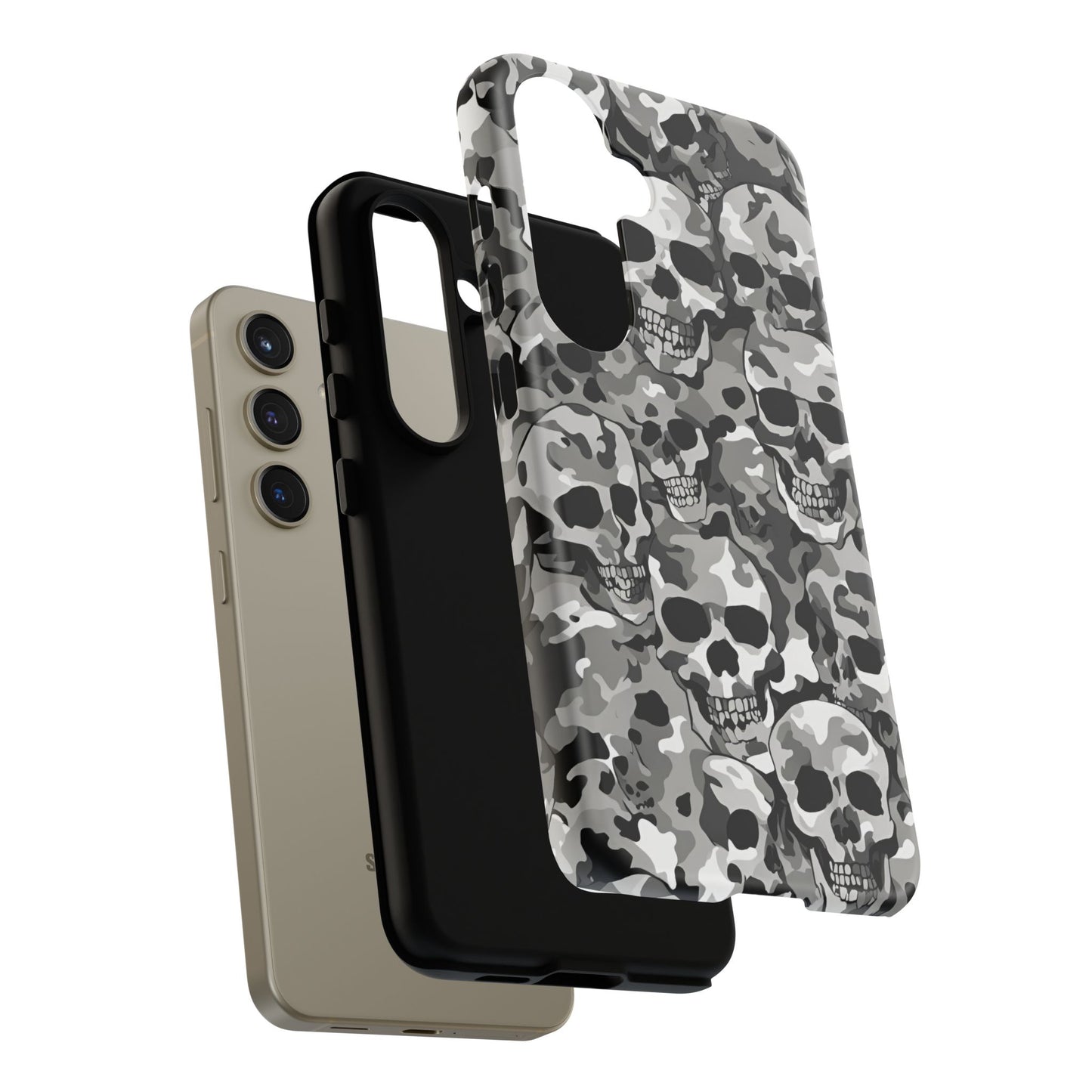 SKULL CAMO phone case TOUGH iPhone 16/15/14/13/12/11 Pro Max | Galaxy S24/S23/S22 Ultra | Pixel 7/8/9 | Slim & Tough