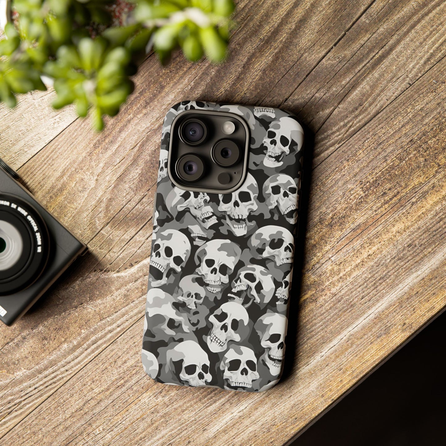 SKULL phone case TOUGH iPhone 16/15/14/13/12/11 Pro Max | Galaxy S24/S23/S22 Ultra | Pixel 7/8/9 | Slim & Tough