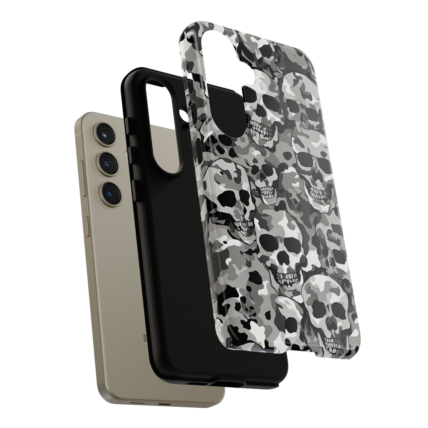 SKULL CAMO phone case TOUGH iPhone 16/15/14/13/12/11 Pro Max | Galaxy S24/S23/S22 Ultra | Pixel 7/8/9 | Slim & Tough