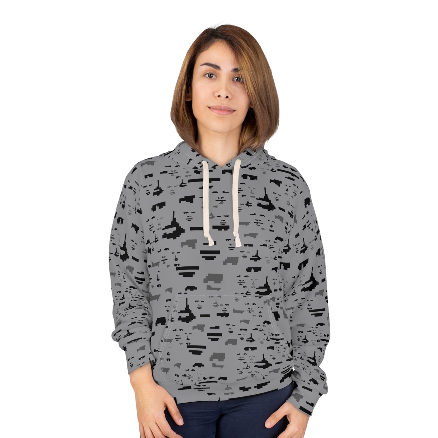 Anti Facial Recognition Hoodie, Anti Surveillance Clothing for Tech Data Privacy Protestors