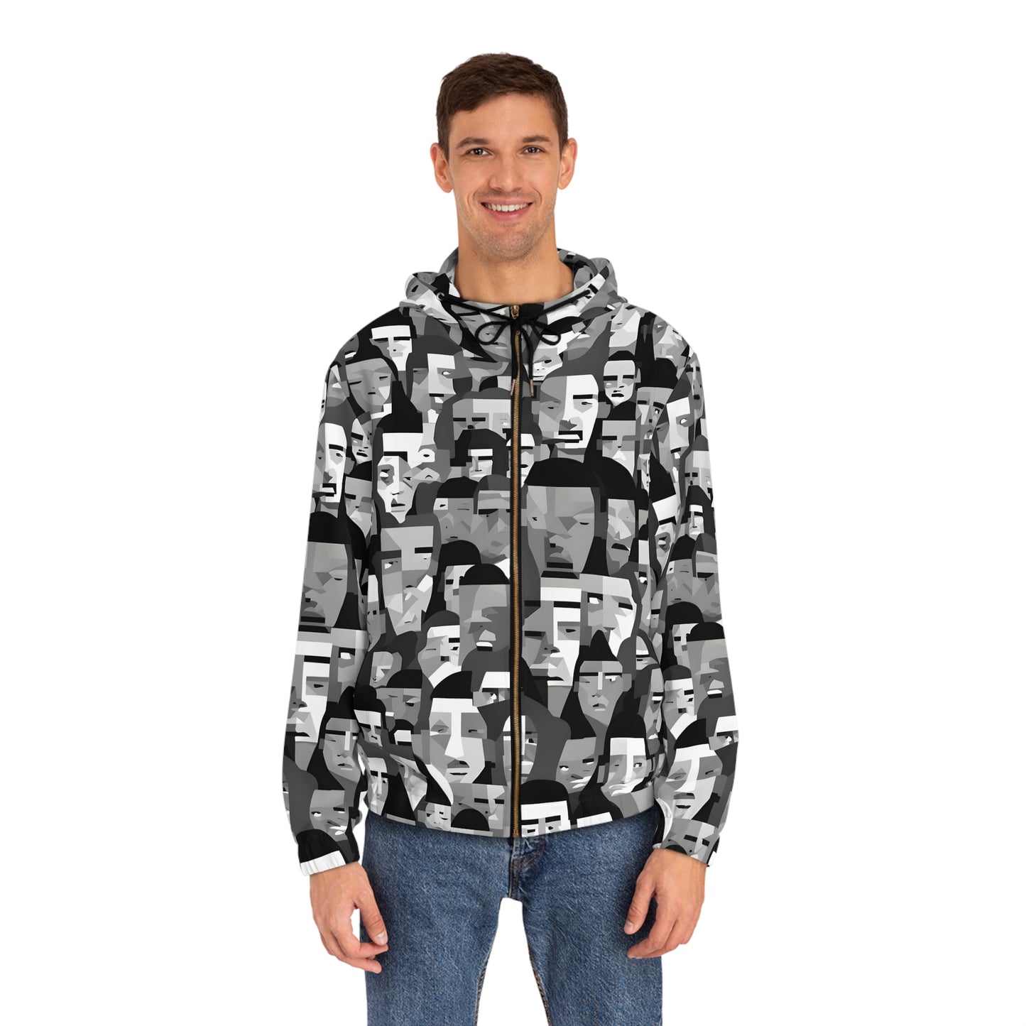 Anti Facial Recognition Hoodie, Anti Surveillance Clothing for Gamers 16-bit design