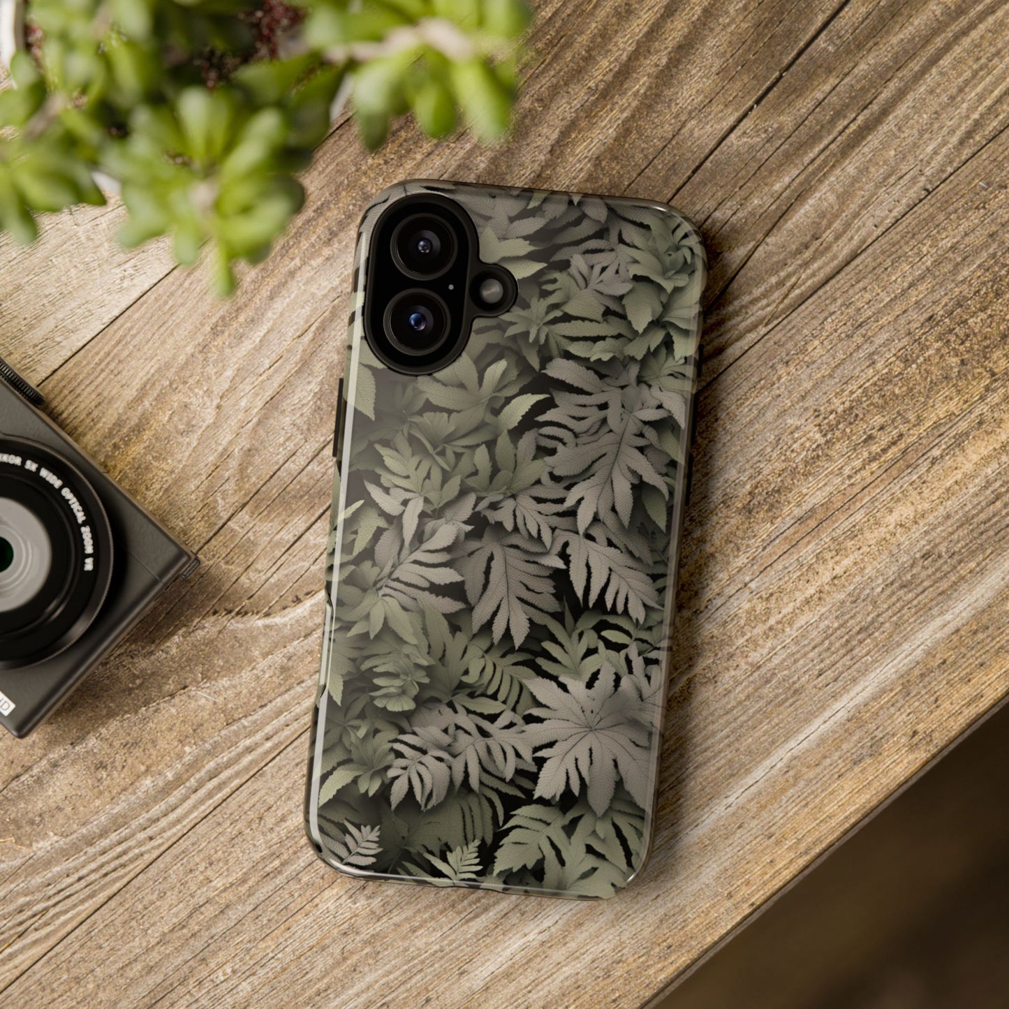 LEAF phone case TOUGH iPhone 16/15/14/13/12/11 Pro Max | Galaxy S24/S23/S22 Ultra | Pixel 7/8/9 | Slim & Tough