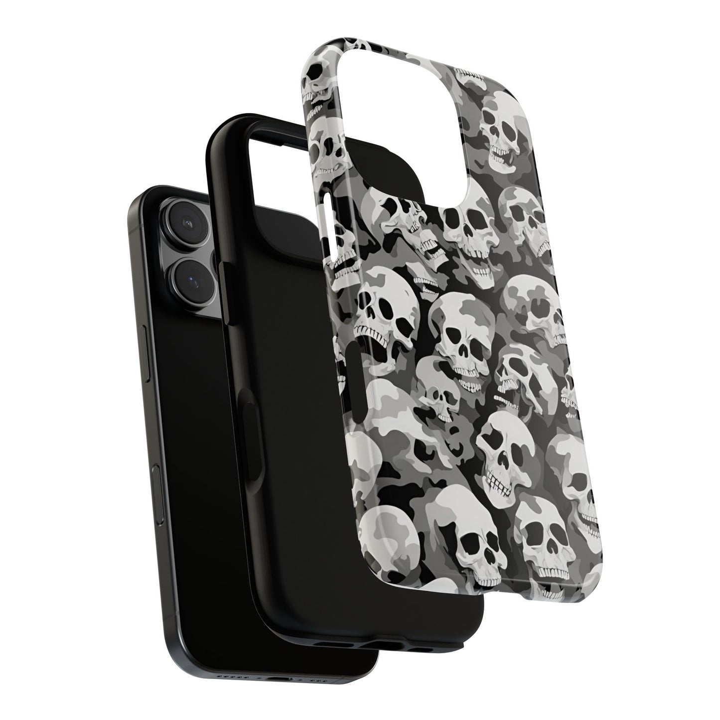 SKULL phone case TOUGH iPhone 16/15/14/13/12/11 Pro Max | Galaxy S24/S23/S22 Ultra | Pixel 7/8/9 | Slim & Tough