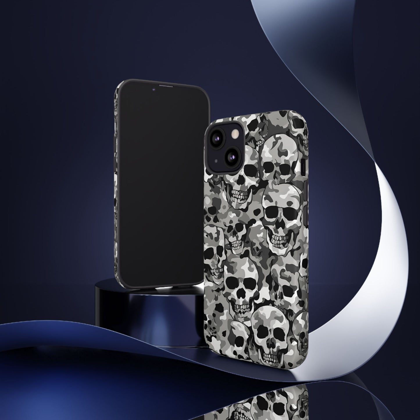 SKULL CAMO phone case TOUGH iPhone 16/15/14/13/12/11 Pro Max | Galaxy S24/S23/S22 Ultra | Pixel 7/8/9 | Slim & Tough