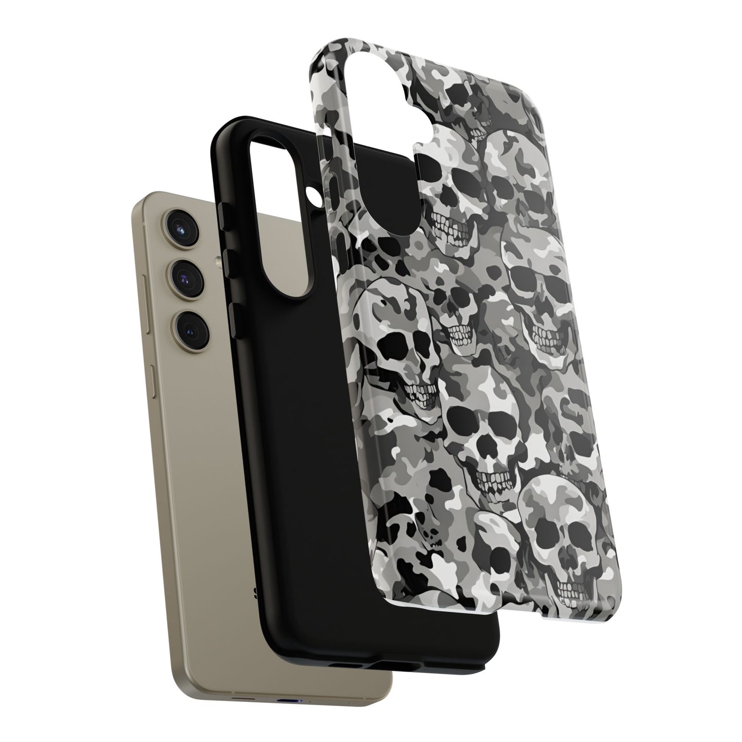 SKULL CAMO phone case TOUGH iPhone 16/15/14/13/12/11 Pro Max | Galaxy S24/S23/S22 Ultra | Pixel 7/8/9 | Slim & Tough