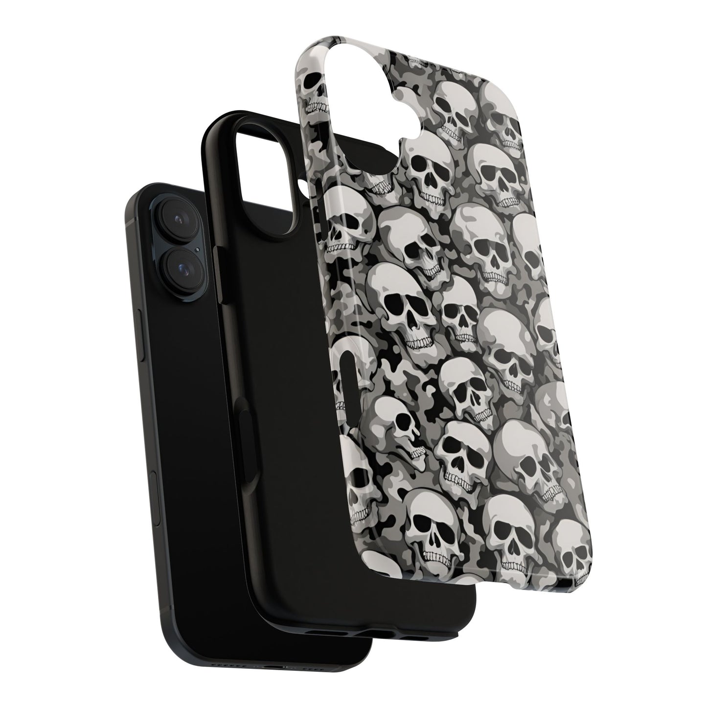 SKULL phone case TOUGH iPhone 16/15/14/13/12/11 Pro Max | Galaxy S24/S23/S22 Ultra | Pixel 7/8/9 | Slim & Tough