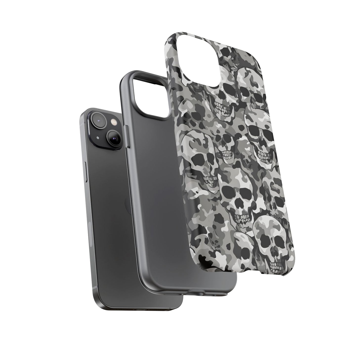 SKULL CAMO phone case TOUGH iPhone 16/15/14/13/12/11 Pro Max | Galaxy S24/S23/S22 Ultra | Pixel 7/8/9 | Slim & Tough