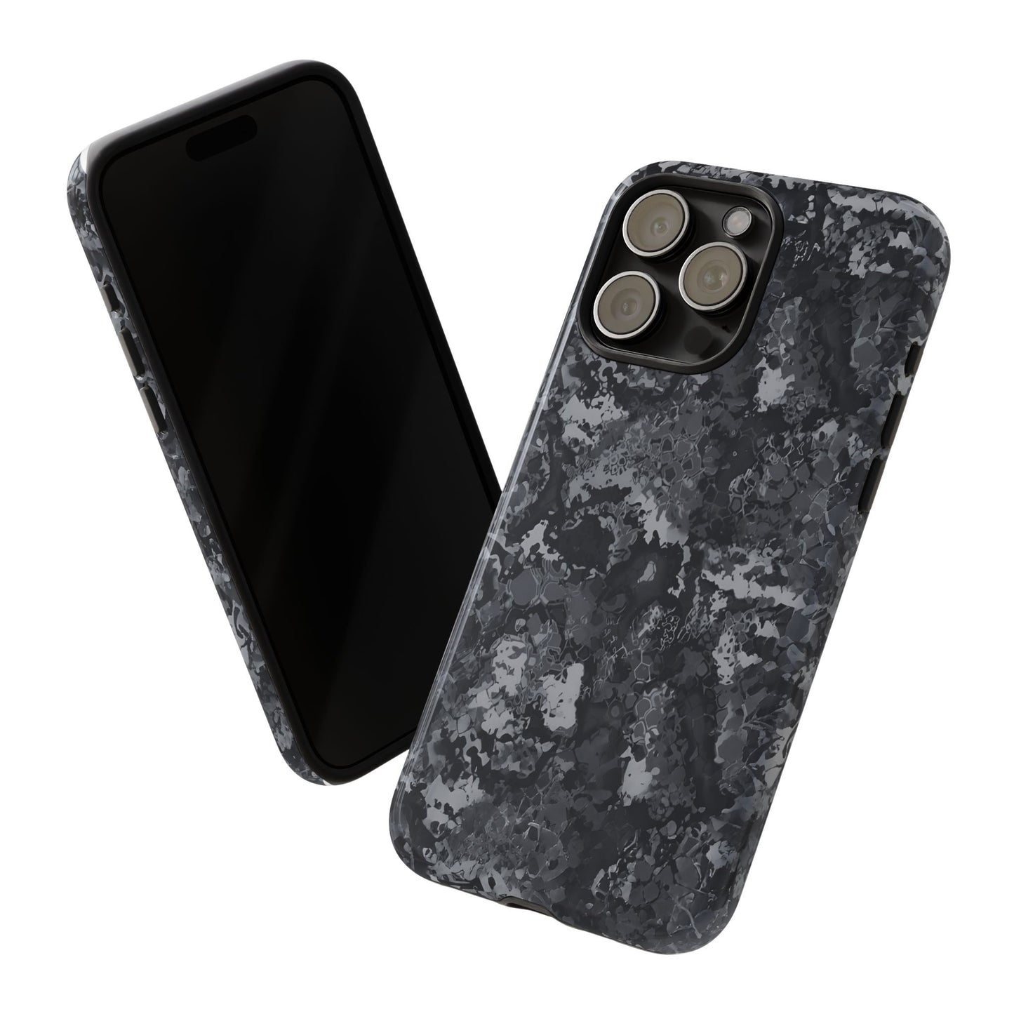 BLACK CAMO phone case TOUGH iPhone 16/15/14/13/12/11 Pro Max | Galaxy S24/S23/S22 Ultra | Pixel 7/8/9 | Slim & Tough