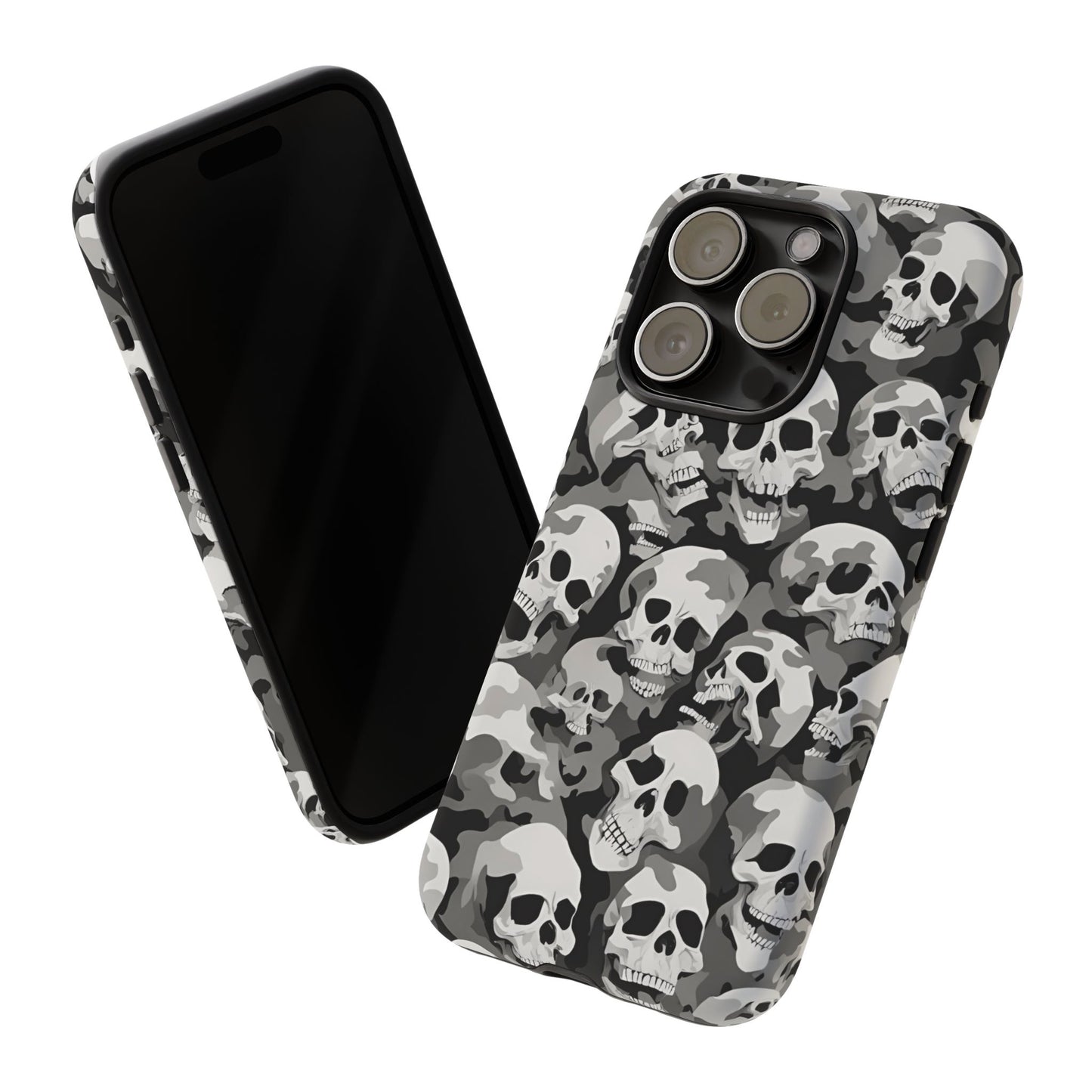 SKULL phone case TOUGH iPhone 16/15/14/13/12/11 Pro Max | Galaxy S24/S23/S22 Ultra | Pixel 7/8/9 | Slim & Tough