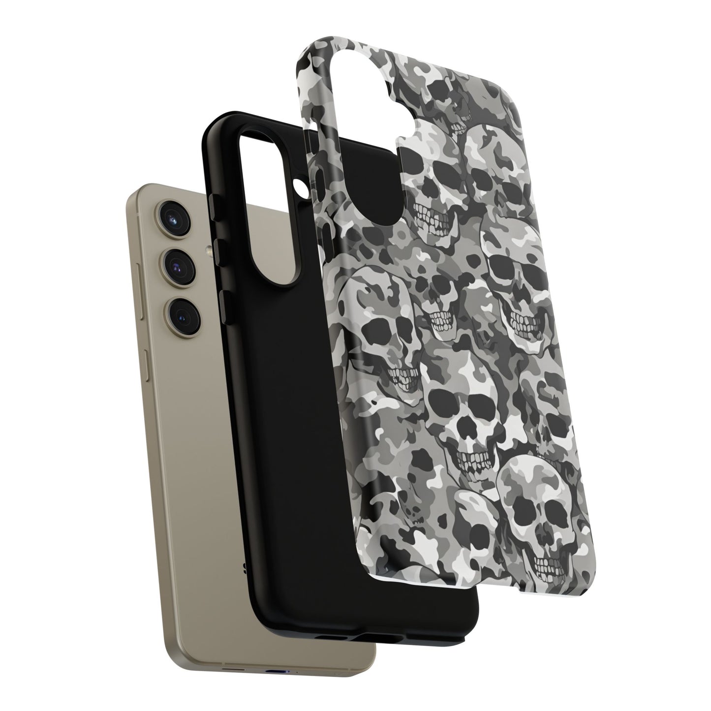 SKULL CAMO phone case TOUGH iPhone 16/15/14/13/12/11 Pro Max | Galaxy S24/S23/S22 Ultra | Pixel 7/8/9 | Slim & Tough