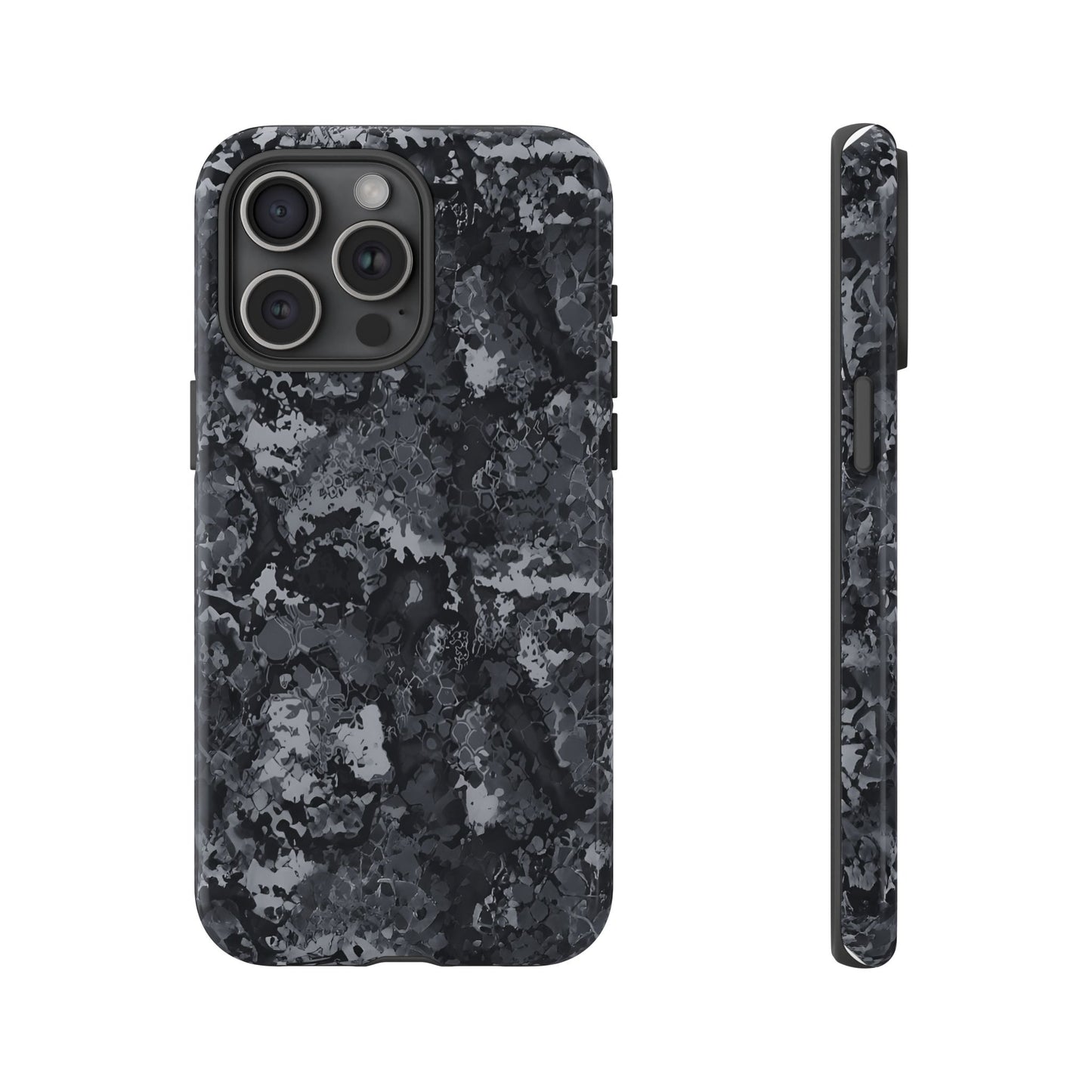 BLACK CAMO phone case TOUGH iPhone 16/15/14/13/12/11 Pro Max | Galaxy S24/S23/S22 Ultra | Pixel 7/8/9 | Slim & Tough