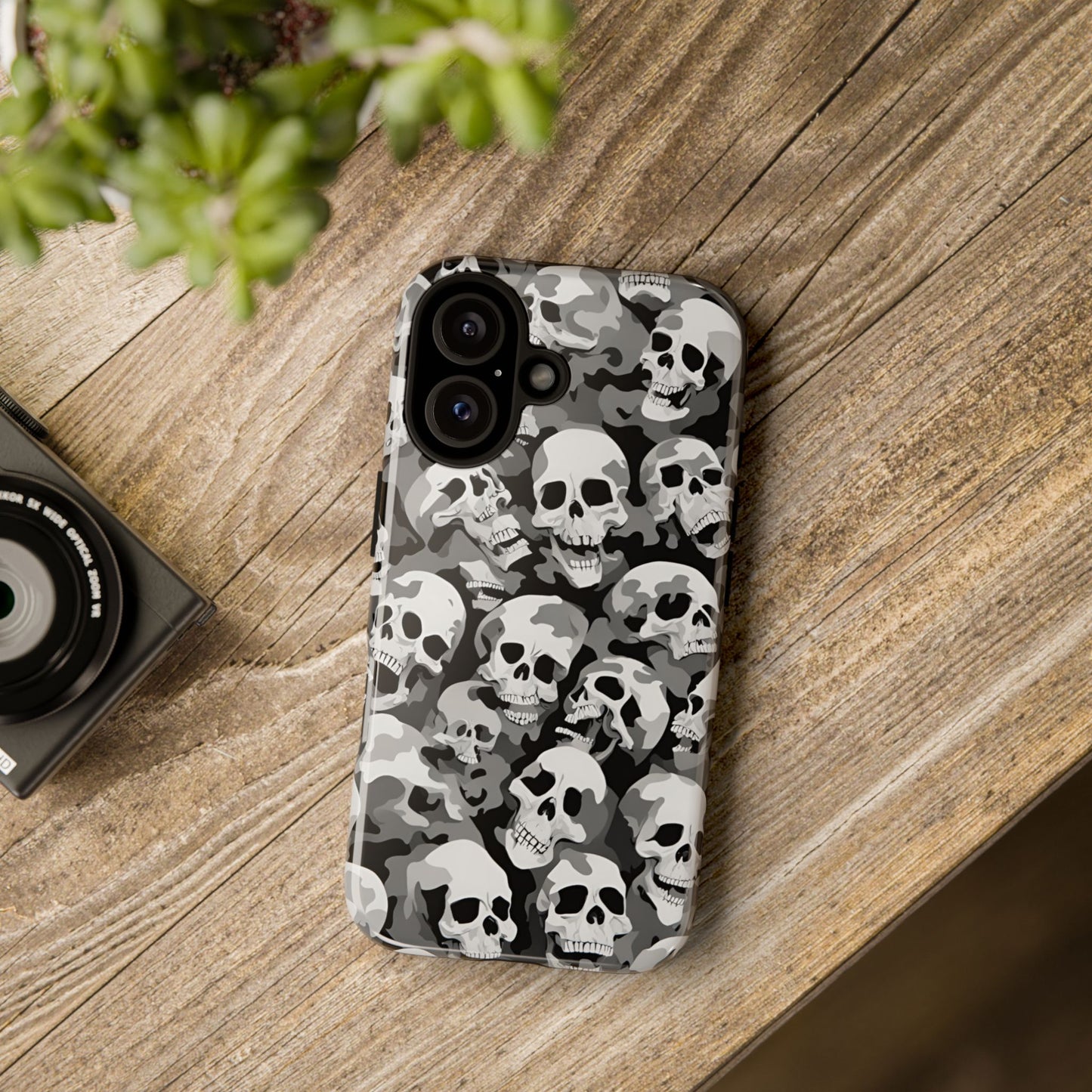 SKULL phone case TOUGH iPhone 16/15/14/13/12/11 Pro Max | Galaxy S24/S23/S22 Ultra | Pixel 7/8/9 | Slim & Tough