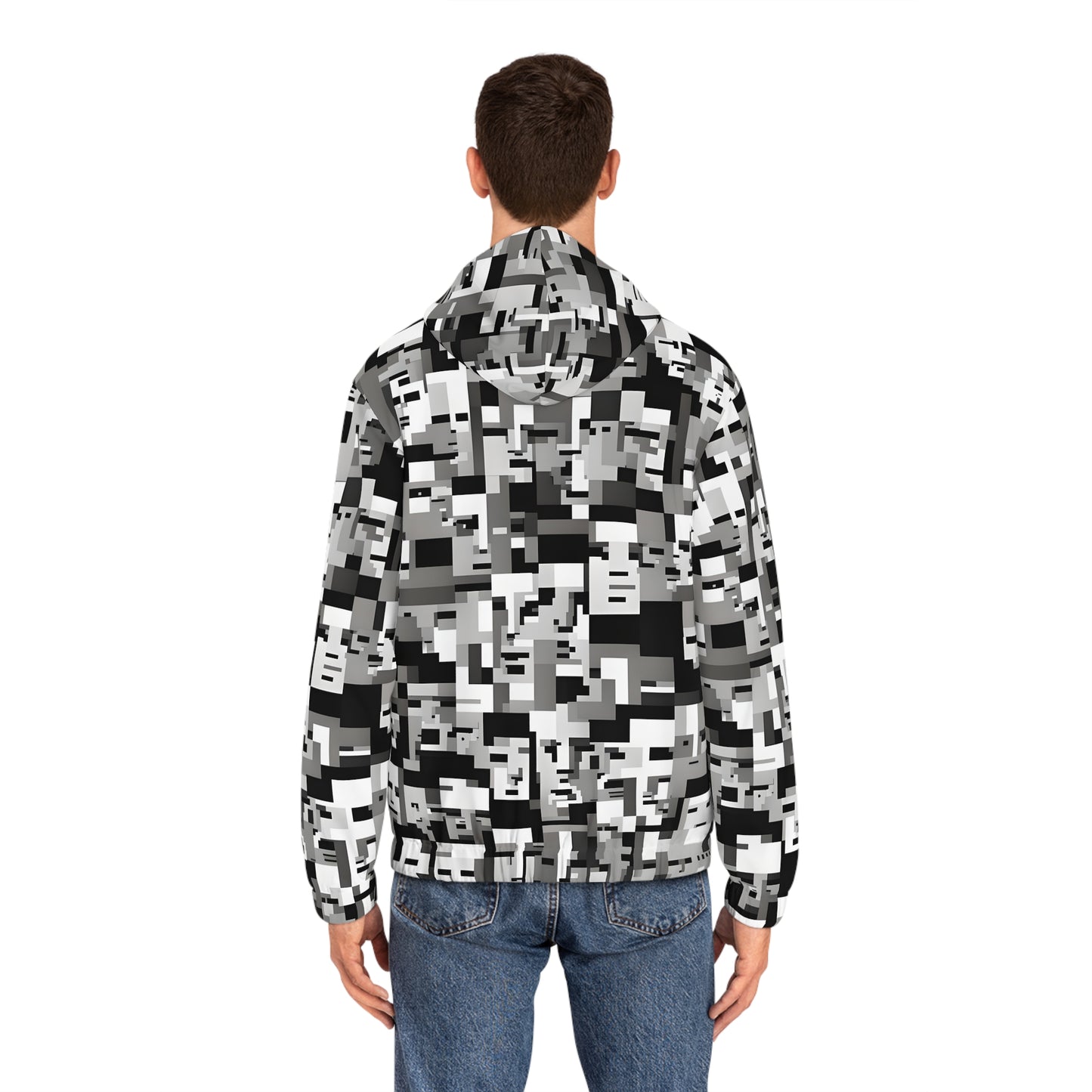 Anti Facial Recognition Hoodie, Anti Surveillance Clothing for Gamers 16-bit design