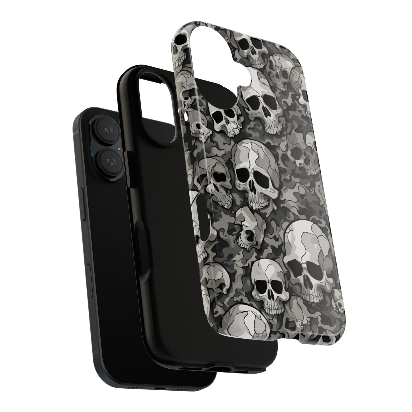 SKULL phone case TOUGH iPhone 16/15/14/13/12/11 Pro Max | Galaxy S24/S23/S22 Ultra | Pixel 7/8/9 | Slim & Tough