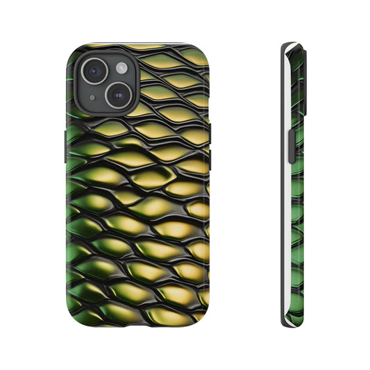 GREEN SCALES phone case TOUGH iPhone 16/15/14/13/12/11 Pro Max | Galaxy S24/S23/S22 Ultra | Pixel 7/8/9 | Slim & Tough